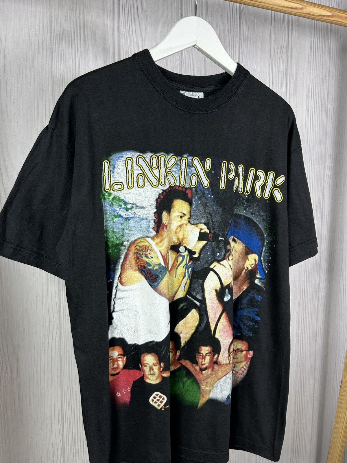 Band Tees RARE! Vintage 90s Linkin Park LP Rock Band Black T-Shirt XL Size US XL / EU 56 / 4 - 3 Thumbnail
