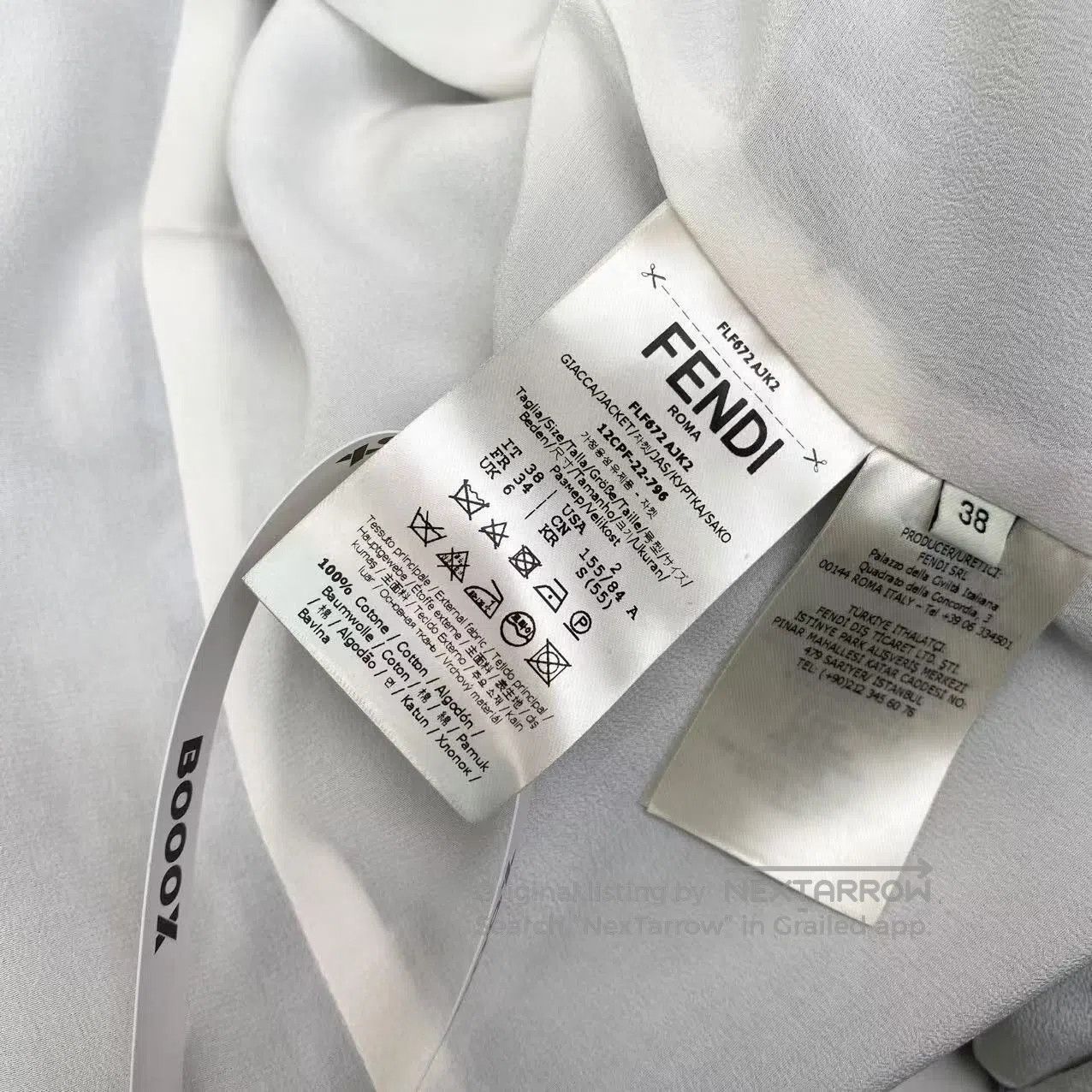 Fendi Fendi Denim suit with printed letter logo| Size XS / US 0-2 / IT 36-38 - 4 Thumbnail
