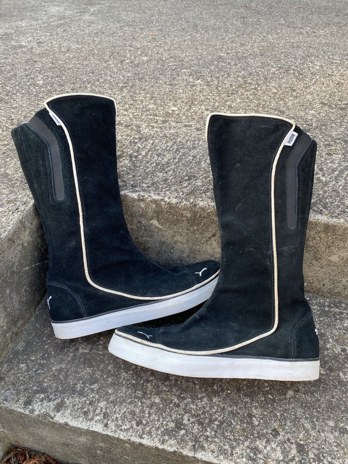 Boxing Puma Rick Owens Style Hi-Top Shoes