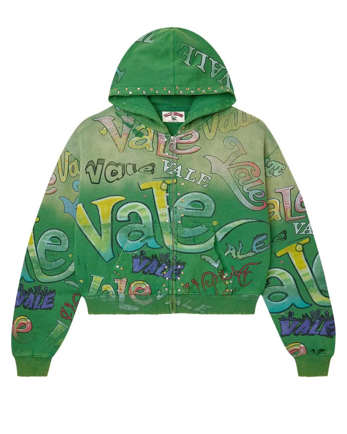 Vale Forever Spearmint Zip Up Hoodie Green Size US L / EU 52-54 / 3 - 1 Thumbnail