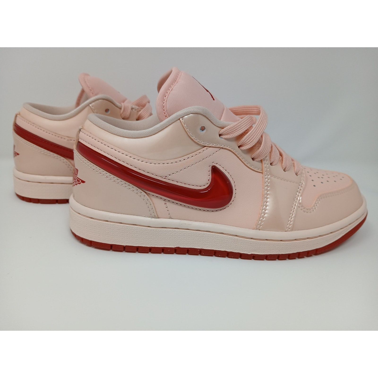 Jordan Brand Nike Air Jordan 1 SE Low Patent Valentine's Day Women Sz 6.5 Size US 6.5 / IT 36.5 - 5 Thumbnail
