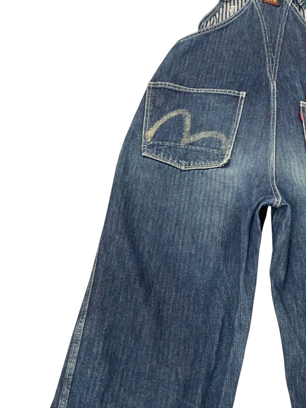 Evisu Rare Vtg 90s Evisu Overalls Denim Workwear 2🟦5 Size US 35 - 12 Thumbnail