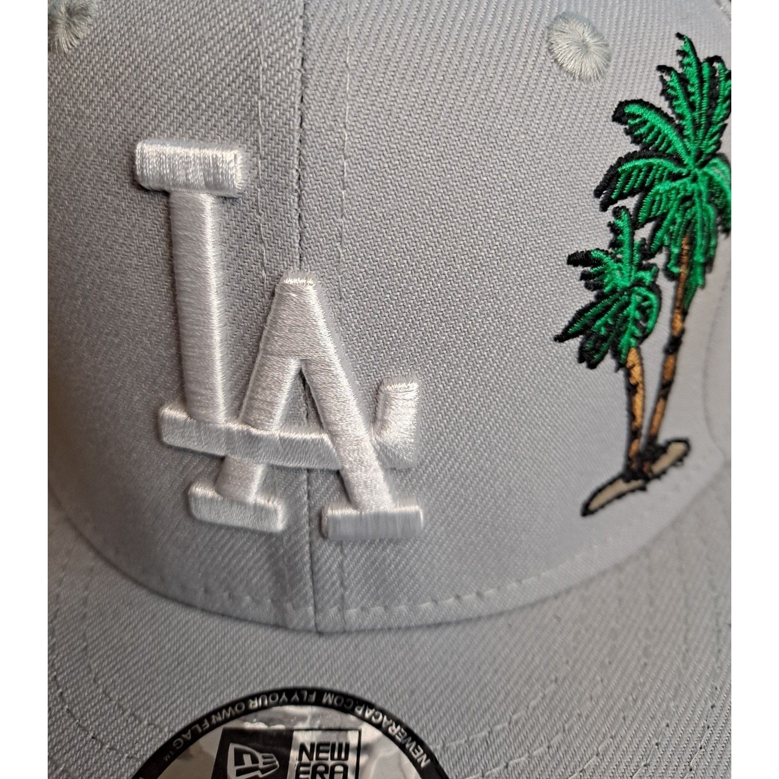 New Era New Era 9FIFTY LA Dodgers Gray Palm Tree Taco Snapback Hat Size ONE SIZE - 2 Thumbnail