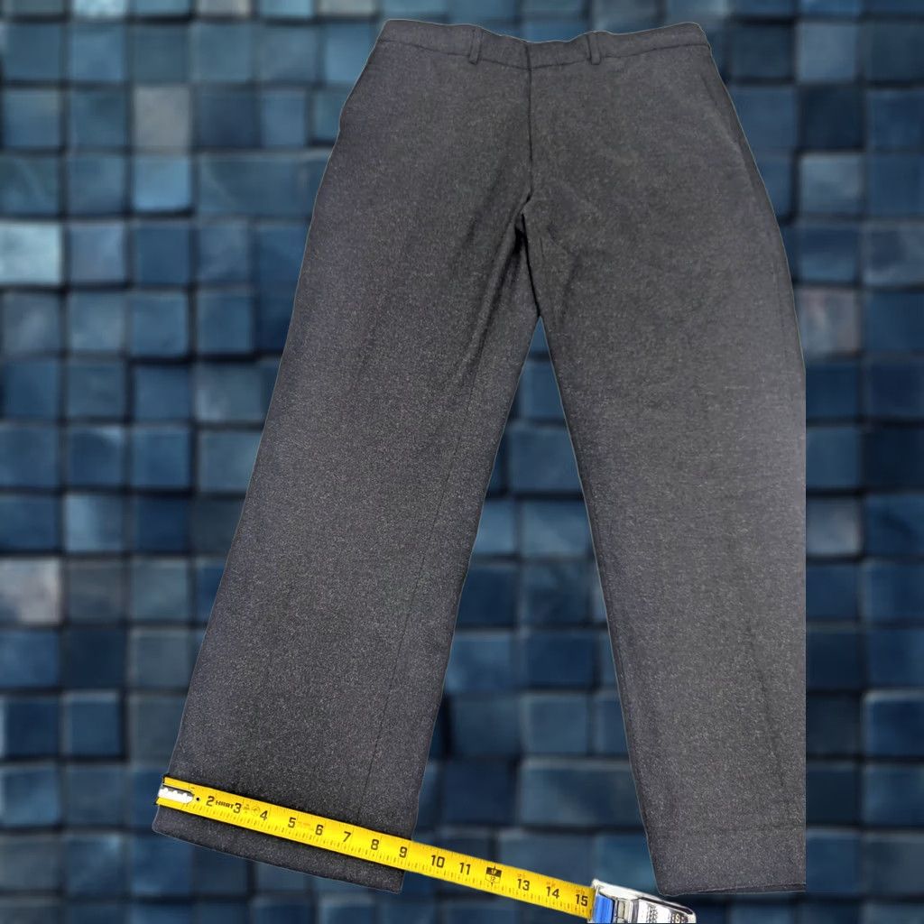 Polo Ralph Lauren VINTAGE Polo Ralph Lauren Wool Blend Dark Gray Heathered Pleated Pants 38L Men Wool Blend Dress Pants 90s Preppy Retro Wedding Classic Gray Mens Size US M / EU 48-50 / 2 - 1 Thumbnail
