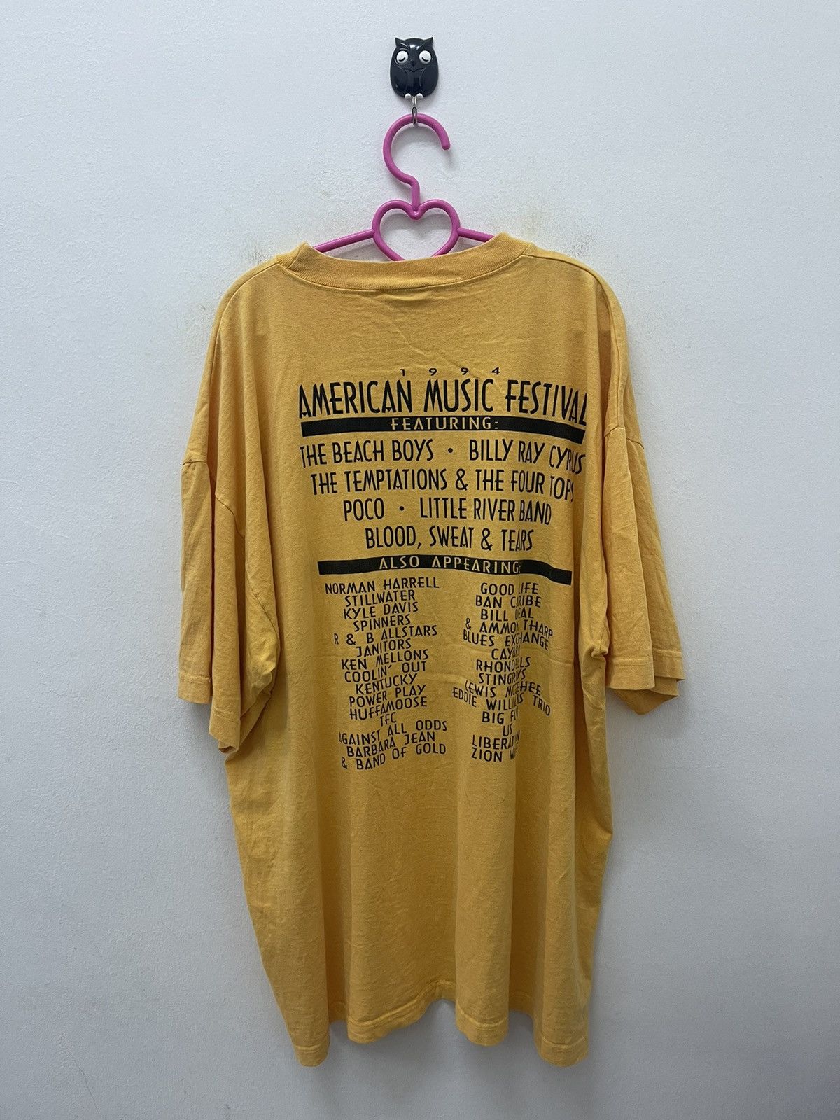 Band Tees Rare 90s Vintage AMERICAN MUSIC FESTIVAL Featuring Band Tee Size US XL / EU 56 / 4 - 4 Thumbnail