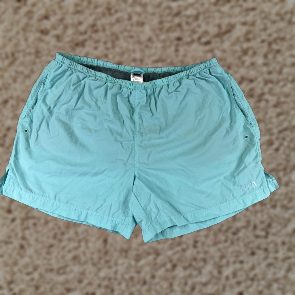 The North Face The North Face Shorts Womens Extra Large Blue 100% Nylon Running Gym Lined READ Size 40" / US 18 - 1 Thumbnail