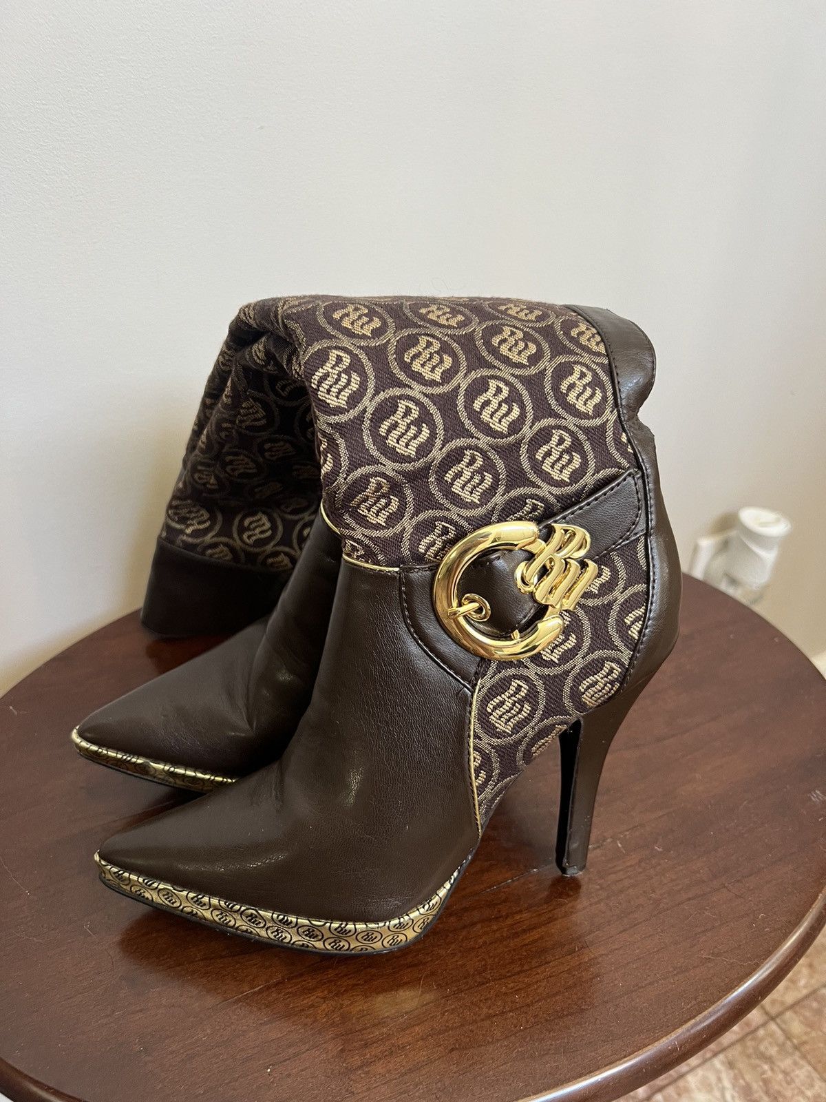 Jay-Z × Rocawear × Vintage Vintage Y2K Rocawear Monogram Boots Size US 6 / IT 36 - 3 Thumbnail