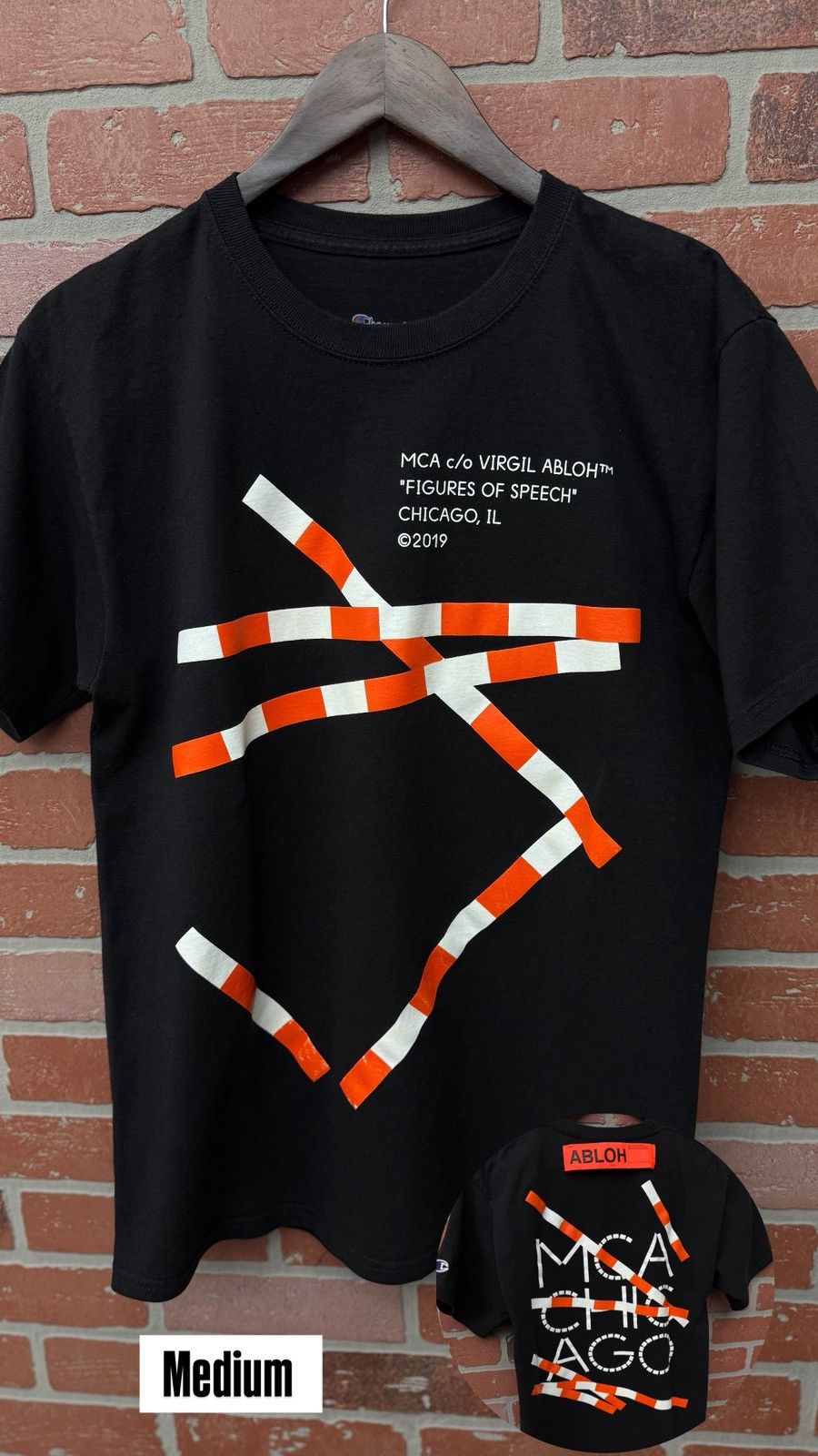Off-White Off White Champion Tee Shirt Virgil Abloh Size M Size US M / EU 48-50 / 2 - 5 Thumbnail