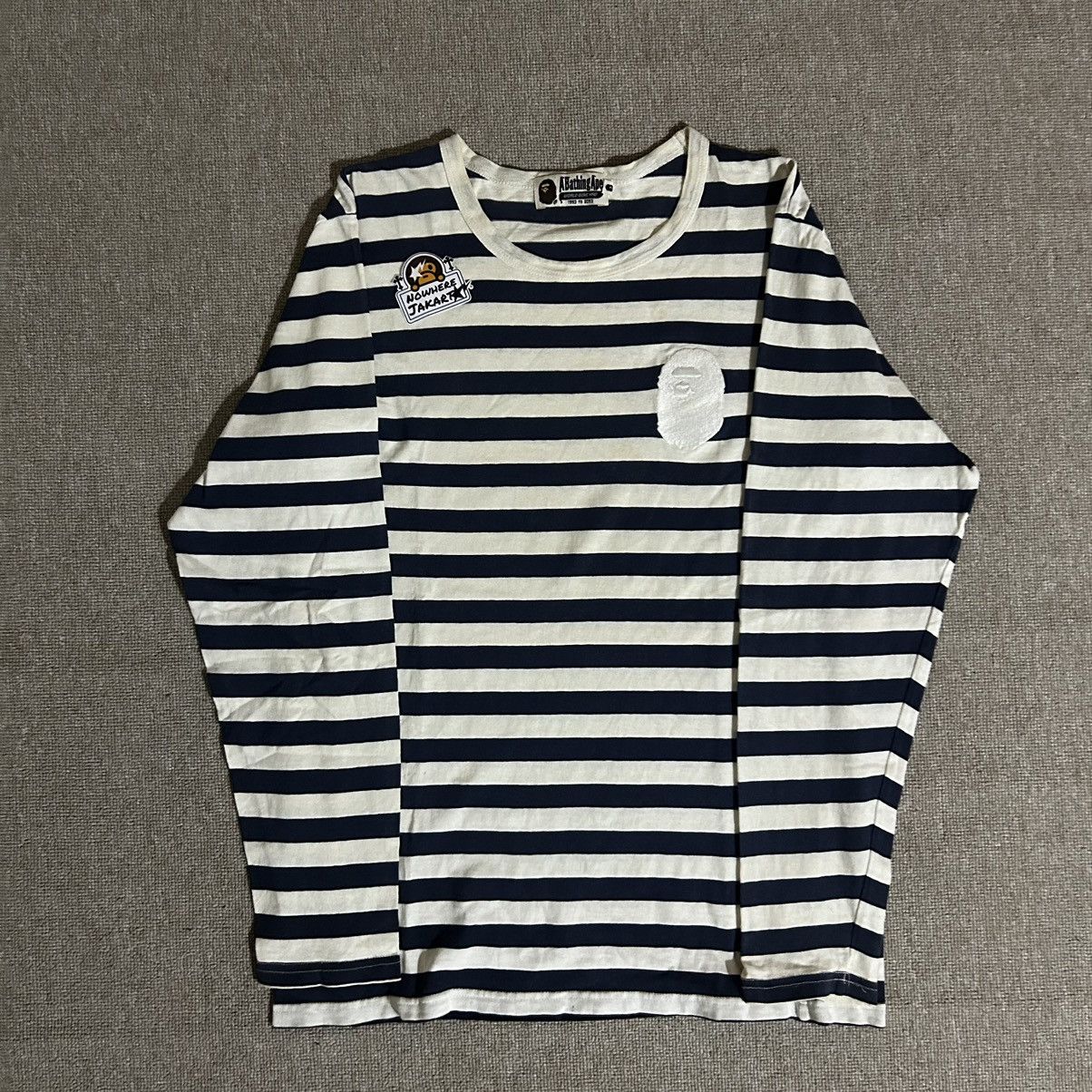 Bape Bape Ape Head Stripes LS Size US S / EU 44-46 / 1 - 1 Thumbnail