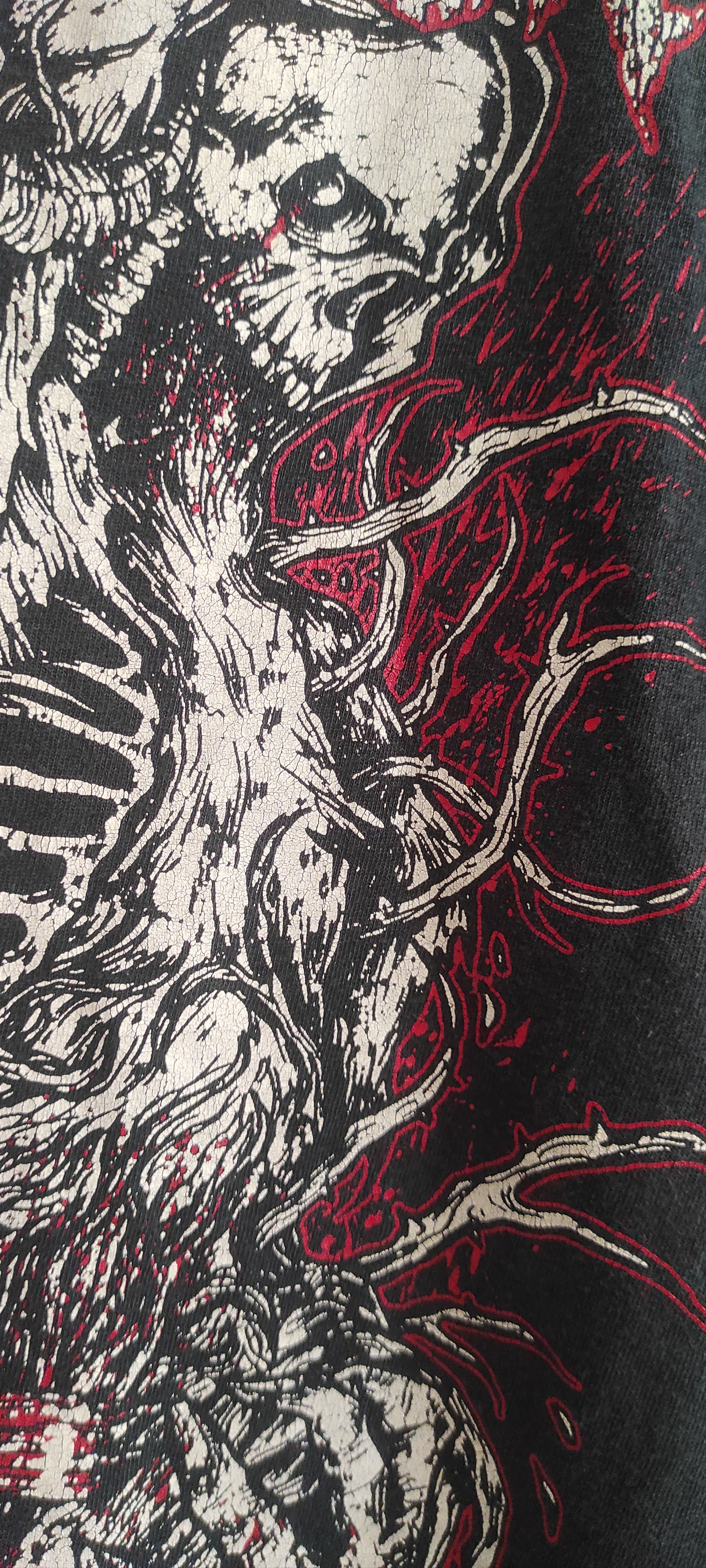 Gildan × Vintage VTG Gildan Graphic Skull Skeleton T shirt Skill To Kill Size US L / EU 52-54 / 3 - 10 Thumbnail