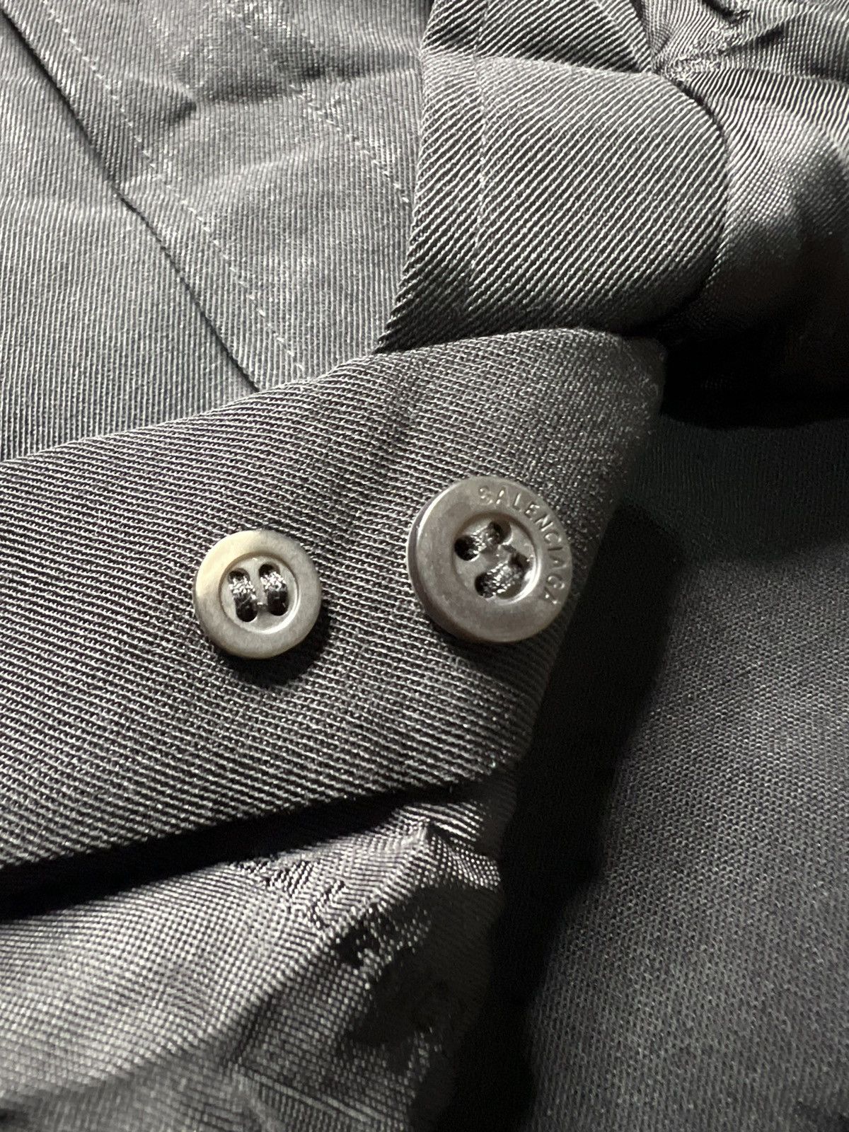 Balenciaga F/W 21 Balenciaga Small Fit Silk Lined Wool Overshirt Size US M / EU 48-50 / 2 - 6 Thumbnail