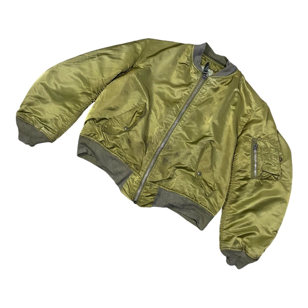Alpha Industries VINTAGE ALPHA INDUSTRIES BOMBER FLIGHT JACKET Size US L / EU 52-54 / 3 - 3 Thumbnail