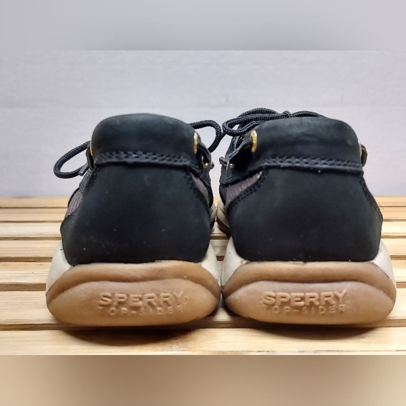 Sperry Sperry Womens Black Top SiderSlip On Boat Shoes Size 8.5 Size US 8.5 / IT 38.5 - 7 Thumbnail