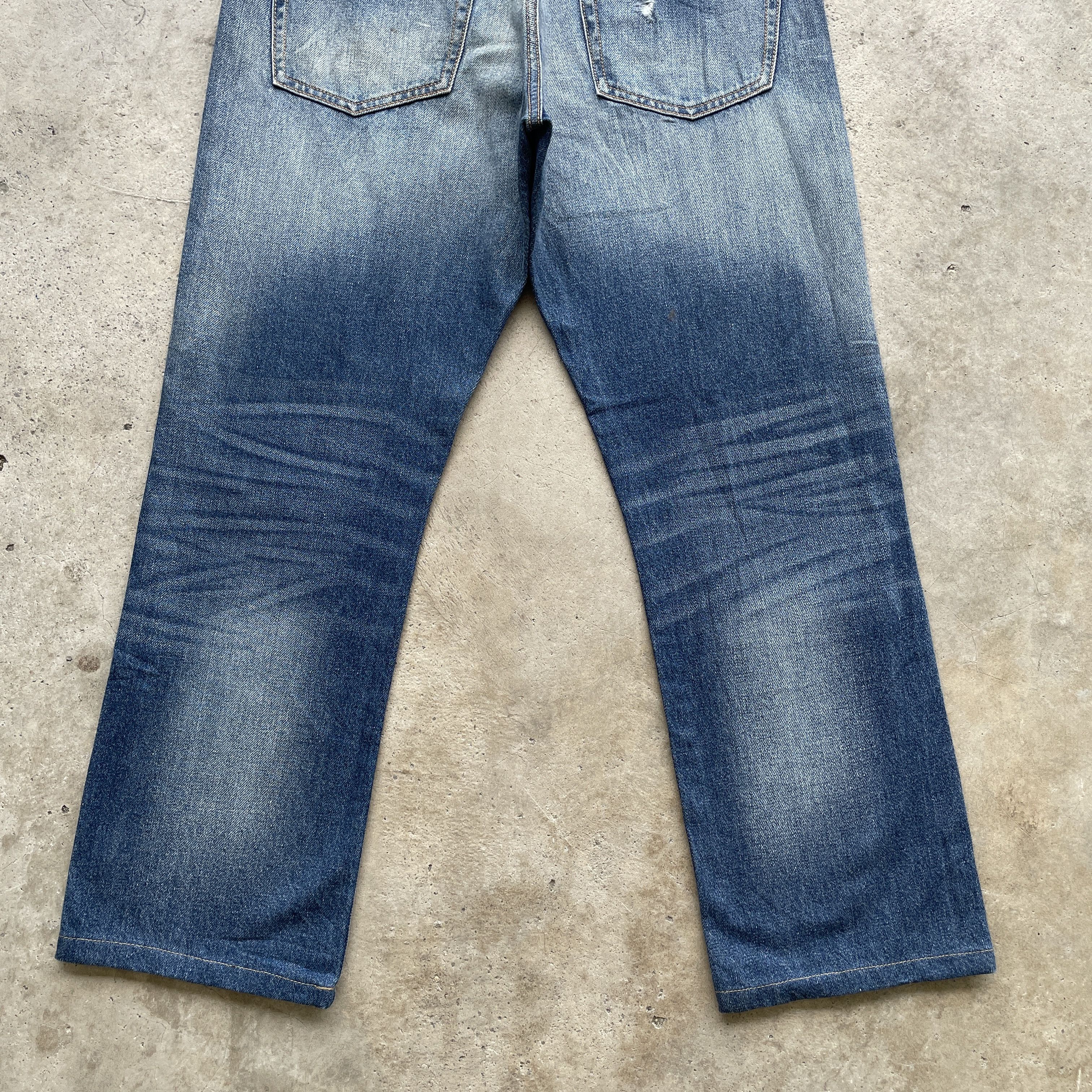 Japanese Brand Vintage Japanese Stonewashed Distressed Faded Jeans Pants Size US 33 - 8 Thumbnail