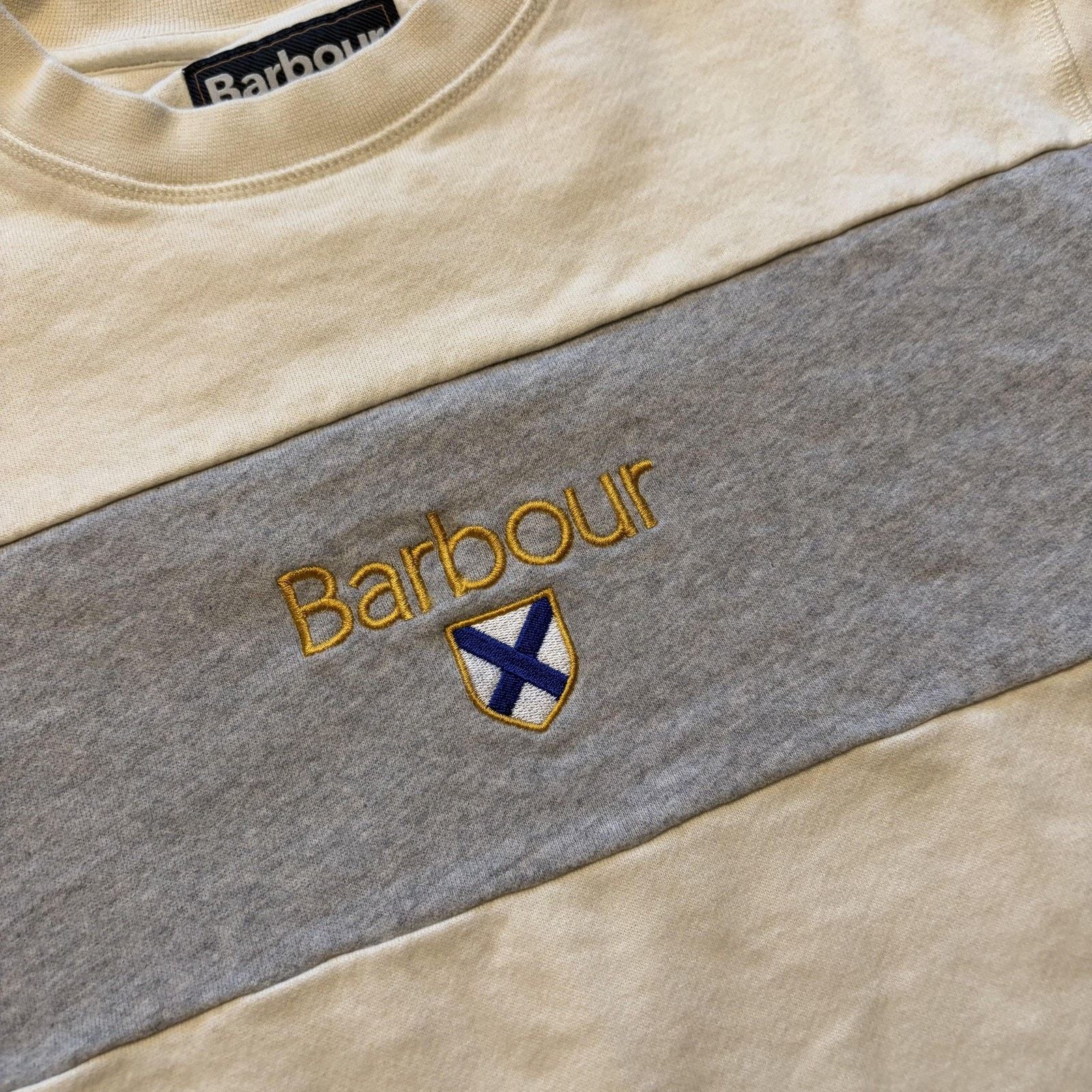 Barbour Barbour Sweatshirt Mens Medium White Grey Crewneck Pullover Size US M / EU 48-50 / 2 - 4 Thumbnail