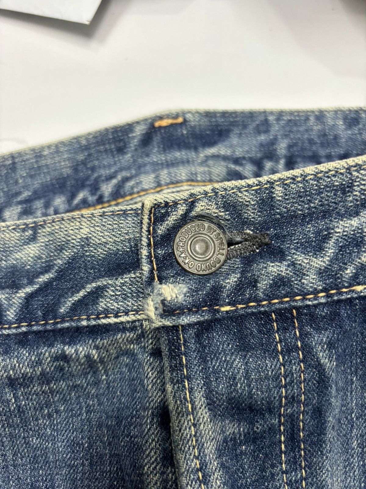 Spellbound SPELLBOUND CLAW MARK BAGGY DISTRESSED DENIM JEANS Size US 37 - 9 Thumbnail