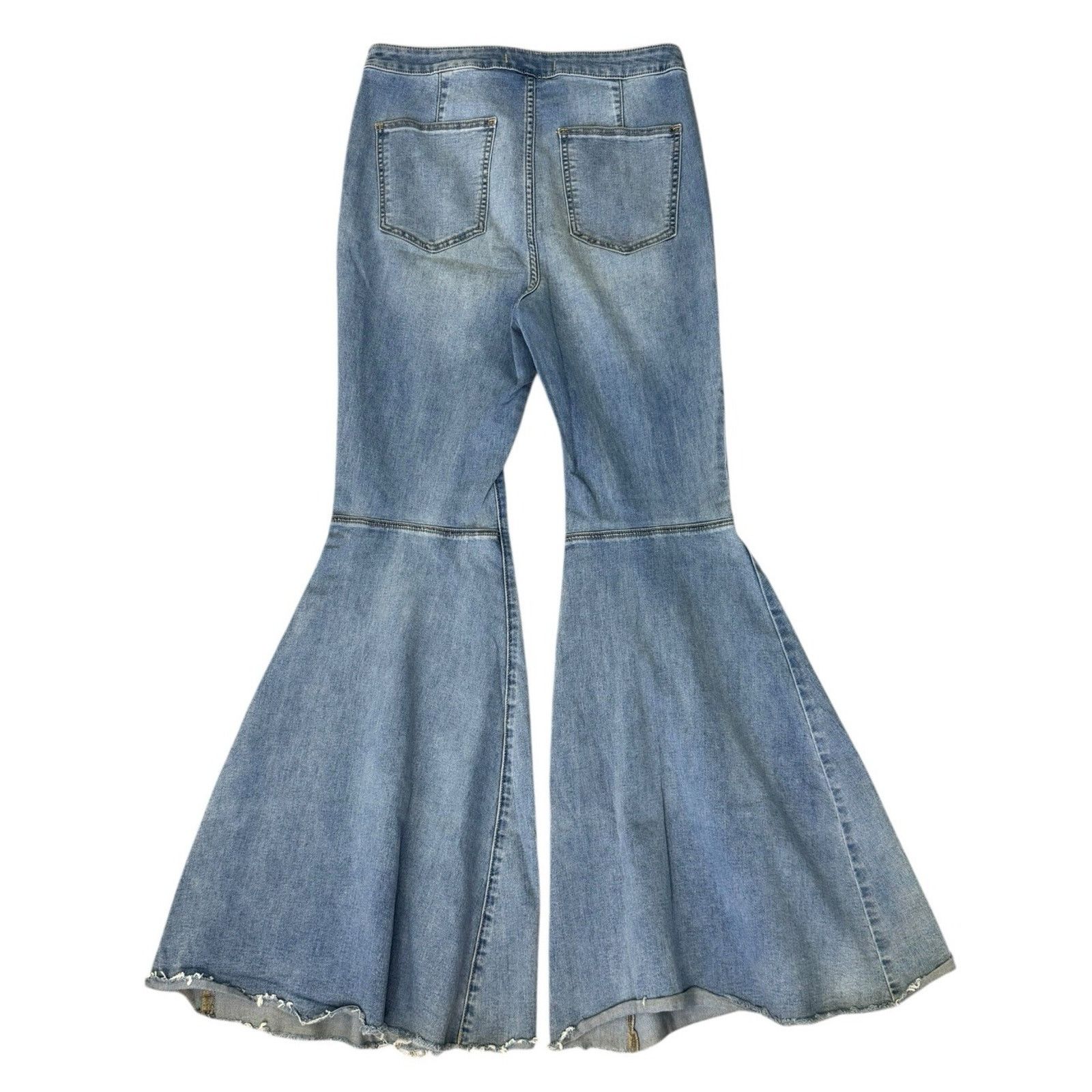 Free People FREE PEOPLE Just Float On Flare Jeans Vintage Bell Bottom 30 Size 30" / US 8 / IT 44 - 5 Thumbnail