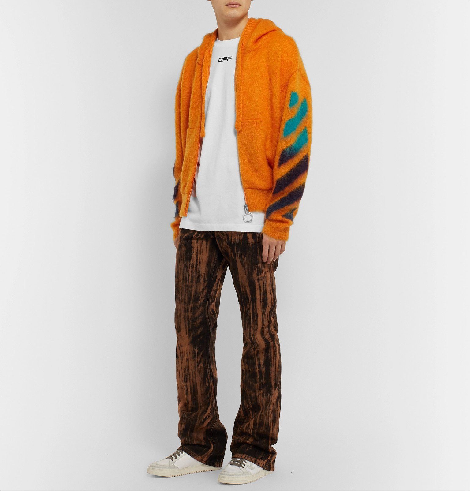 Off-White White Wavy Line Logo T-Shirt Size US M / EU 48-50 / 2 - 4 Thumbnail