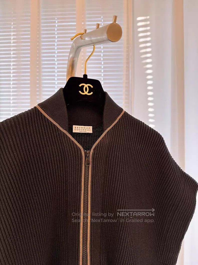 Brunello Cucinelli Brunello Cucinelli Sleeveless Knit Vest Size XXS / US 00 / IT 34 - 2 Thumbnail