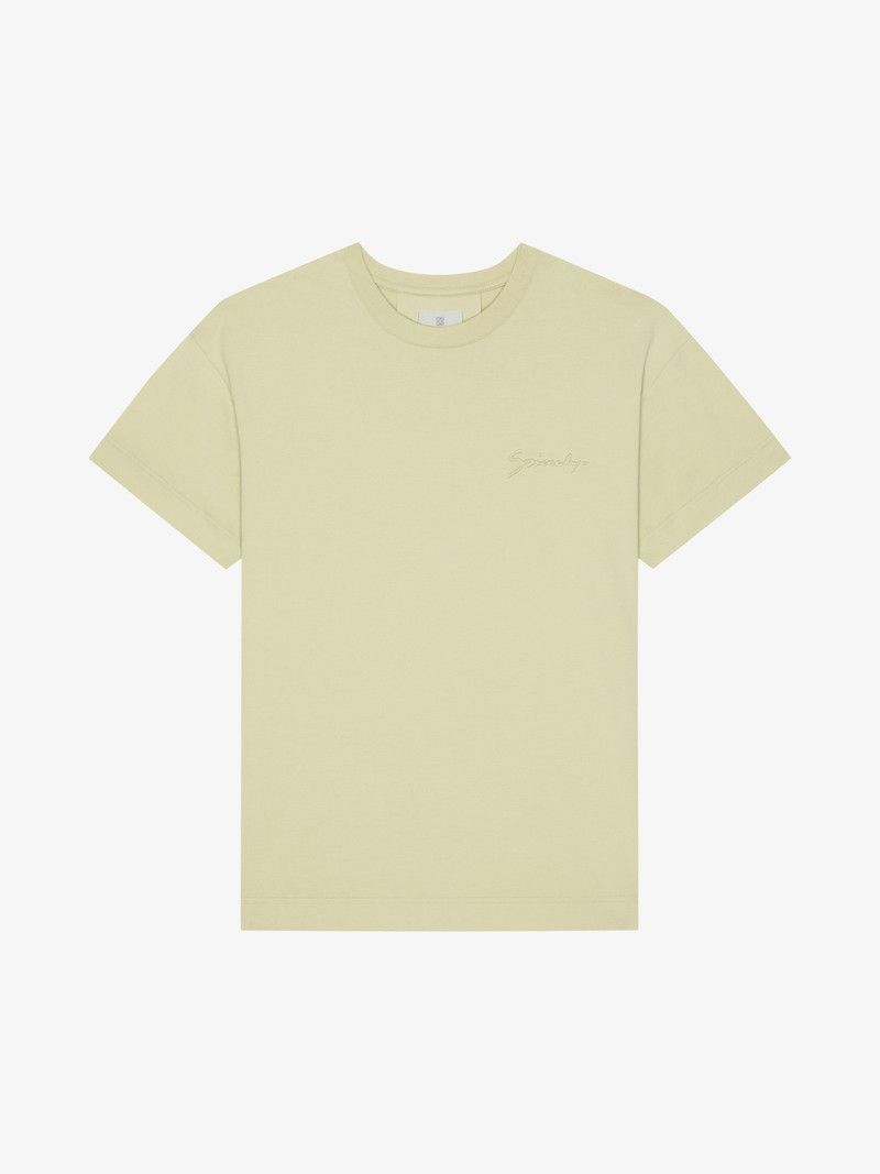 Givenchy o1w1db10326 Regular Fit T-Shirt in Beige Size US XL / EU 56 / 4 - 1 Thumbnail