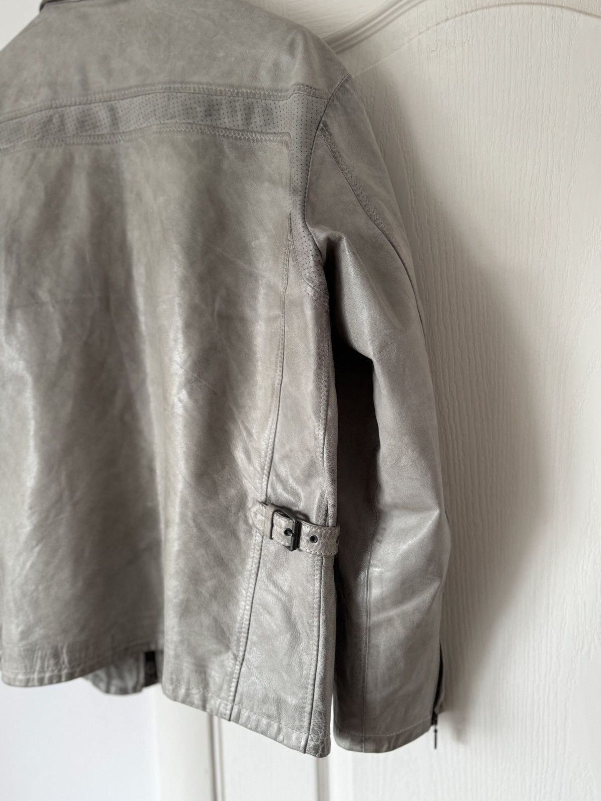 Belstaff Vintage Belstaff Silver Maple Leather Biker Jacket Harley Size US M / EU 48-50 / 2 - 6 Thumbnail