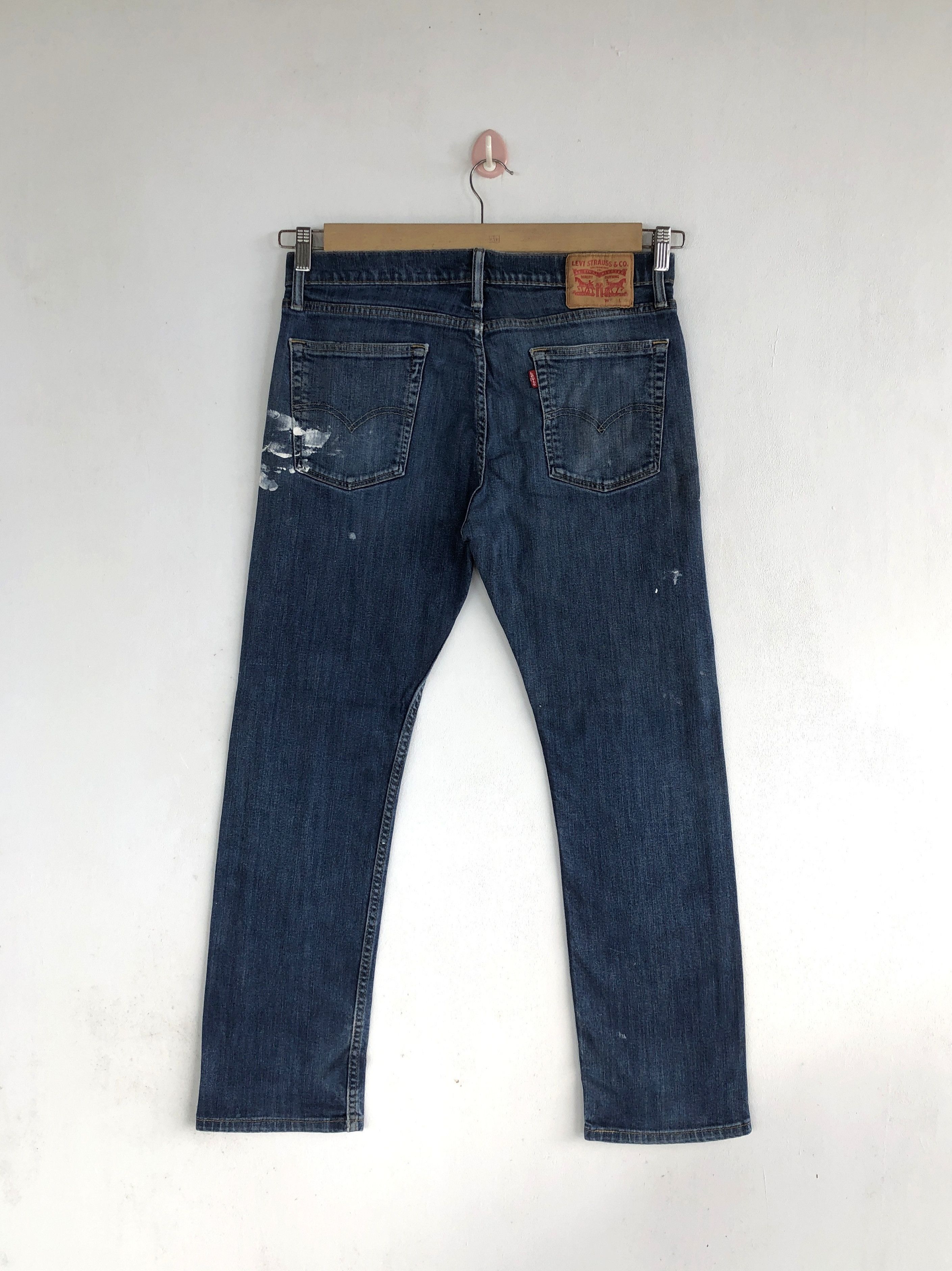 Levi's Vintage Levis 513 Paint Splatter Jeans Levi's Faded Denim Size US 32 / EU 48 - 2 Thumbnail