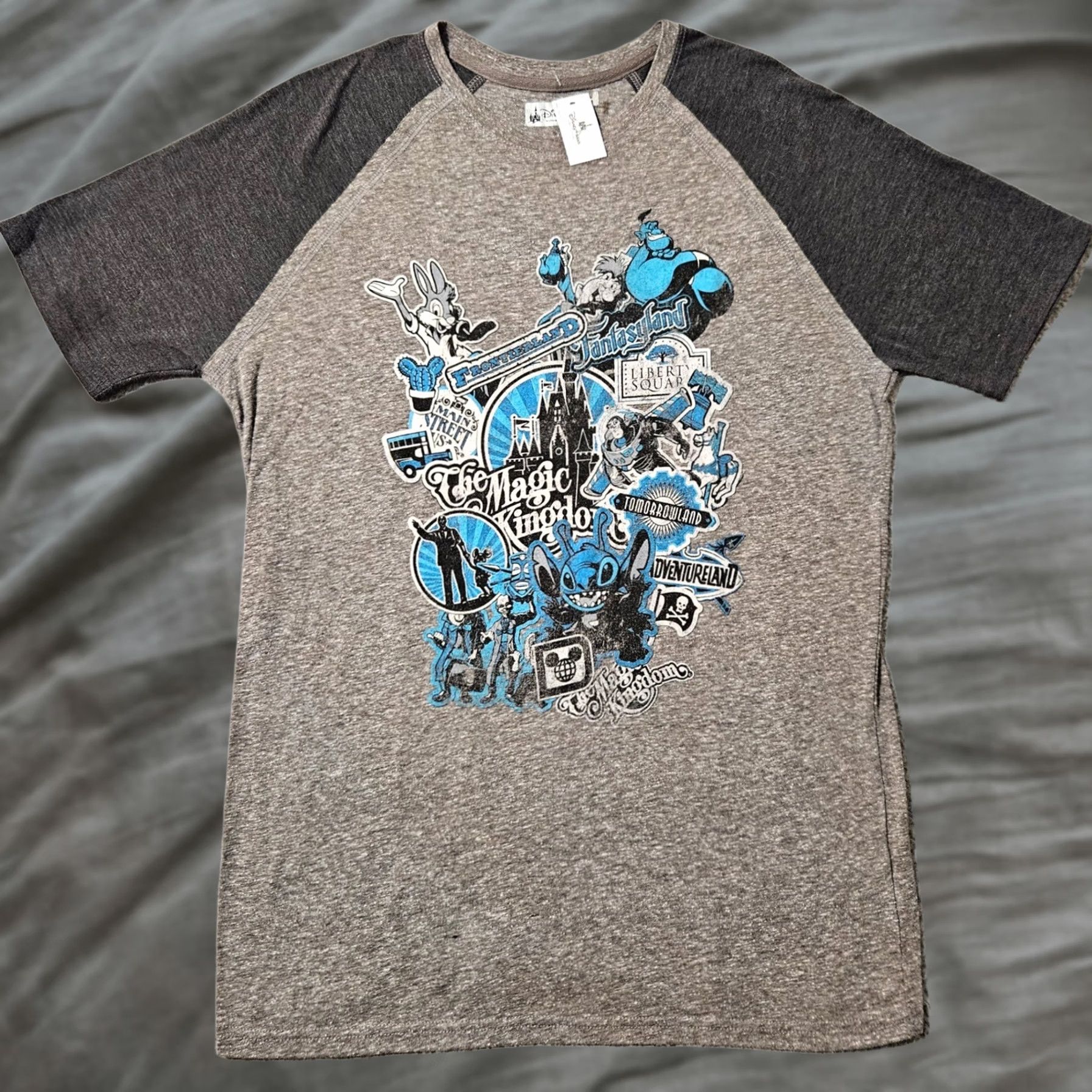 Disney Disney Magic Kingdom Shirt Adult Large Gray Mens Size US L / EU 52-54 / 3 - 1 Thumbnail