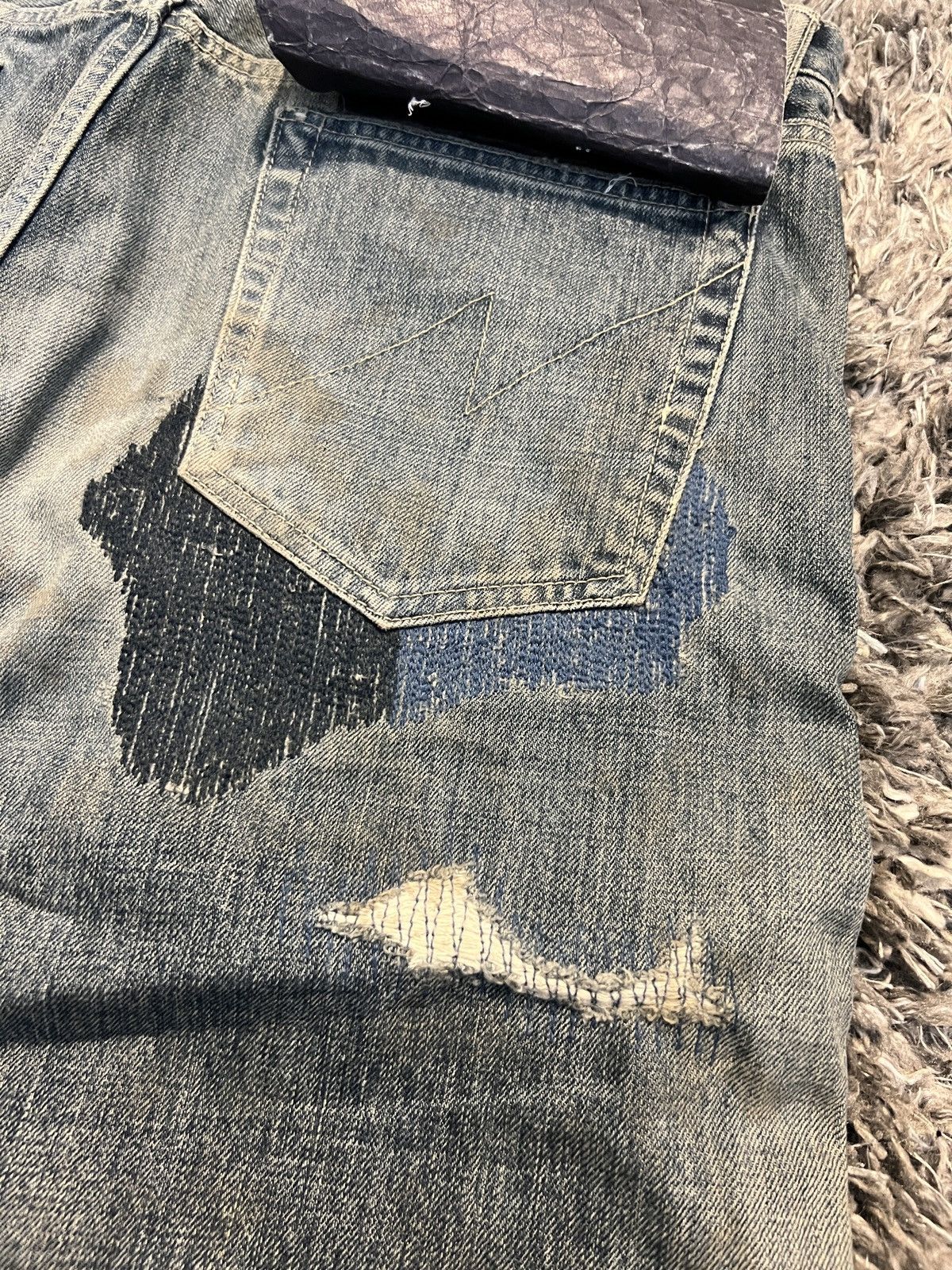 Neighborhood Neighborhood 2017 “Gritty Savage” Limited Edition Denim Size US 34 / EU 50 - 9 Thumbnail