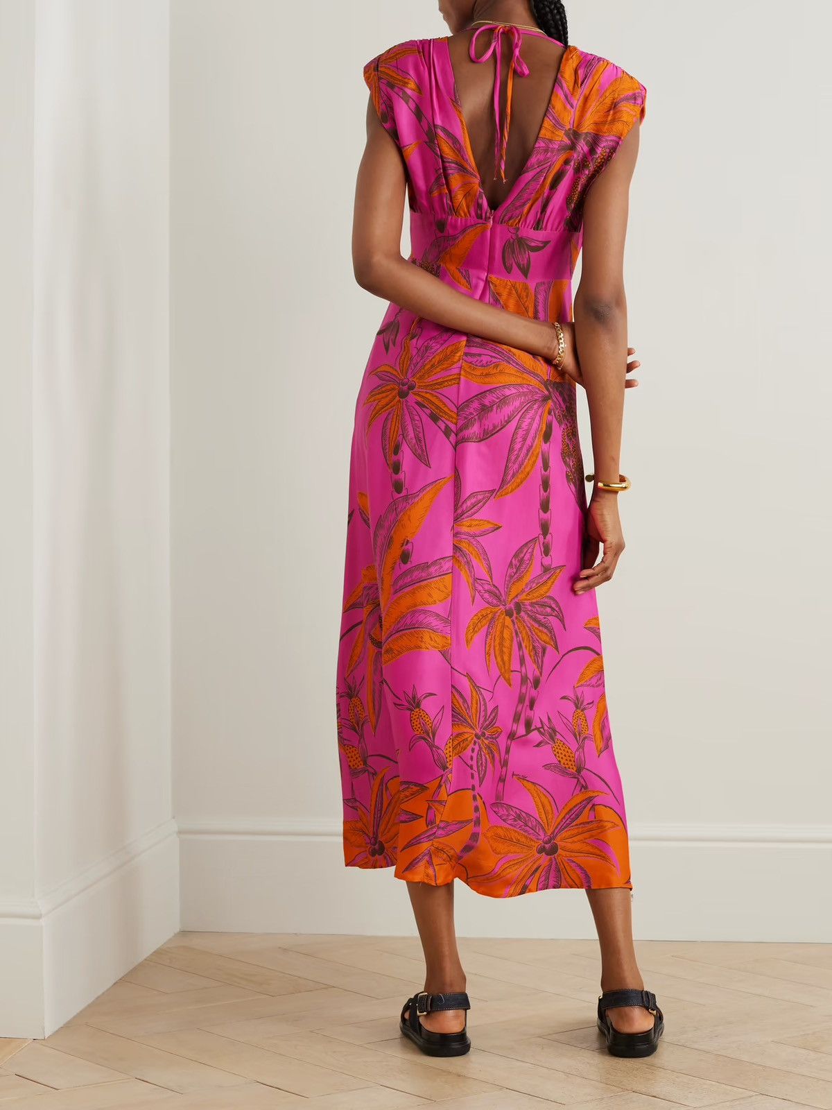 Farm Rio Farm Rio Beach Forest Viscose Maxi Dress, Size XS Size XS / US 0-2 / IT 36-38 - 3 Thumbnail