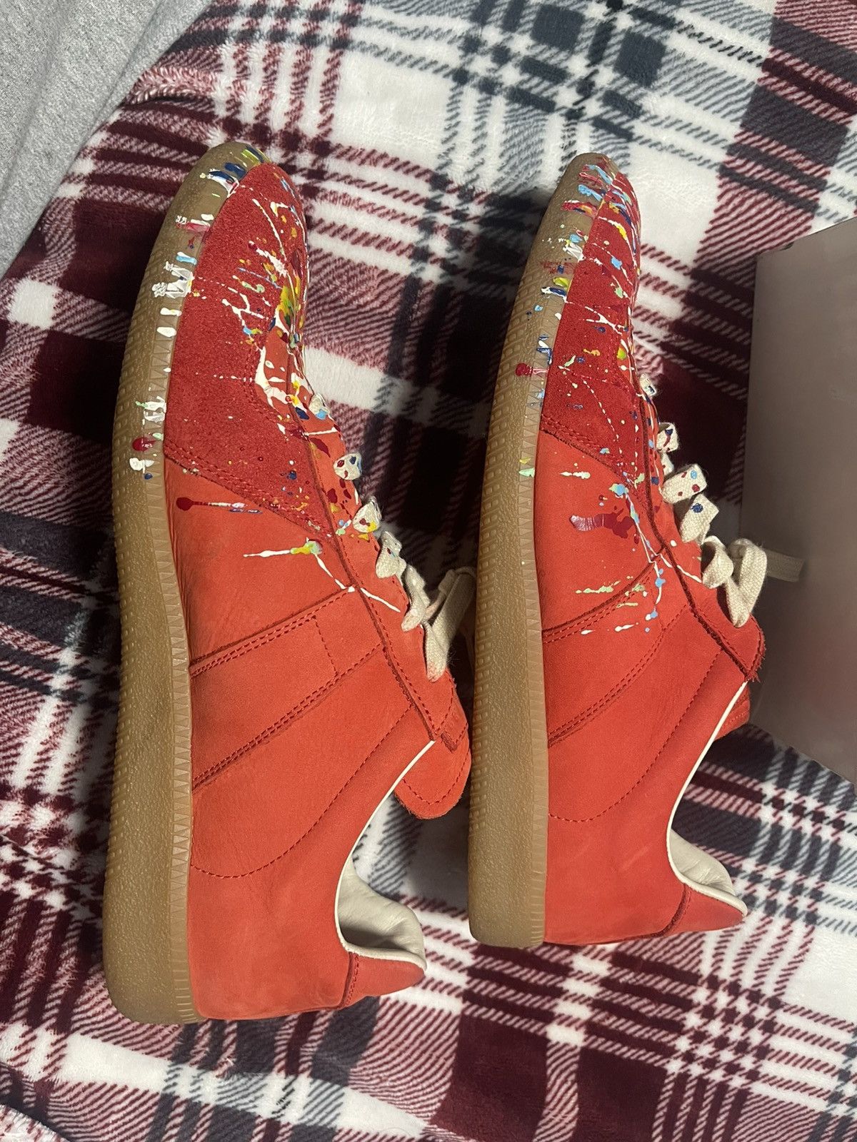 Maison Margiela Maison Margiela Replica Red Paint Splatter Size US 10 / EU 43 - 9 Thumbnail