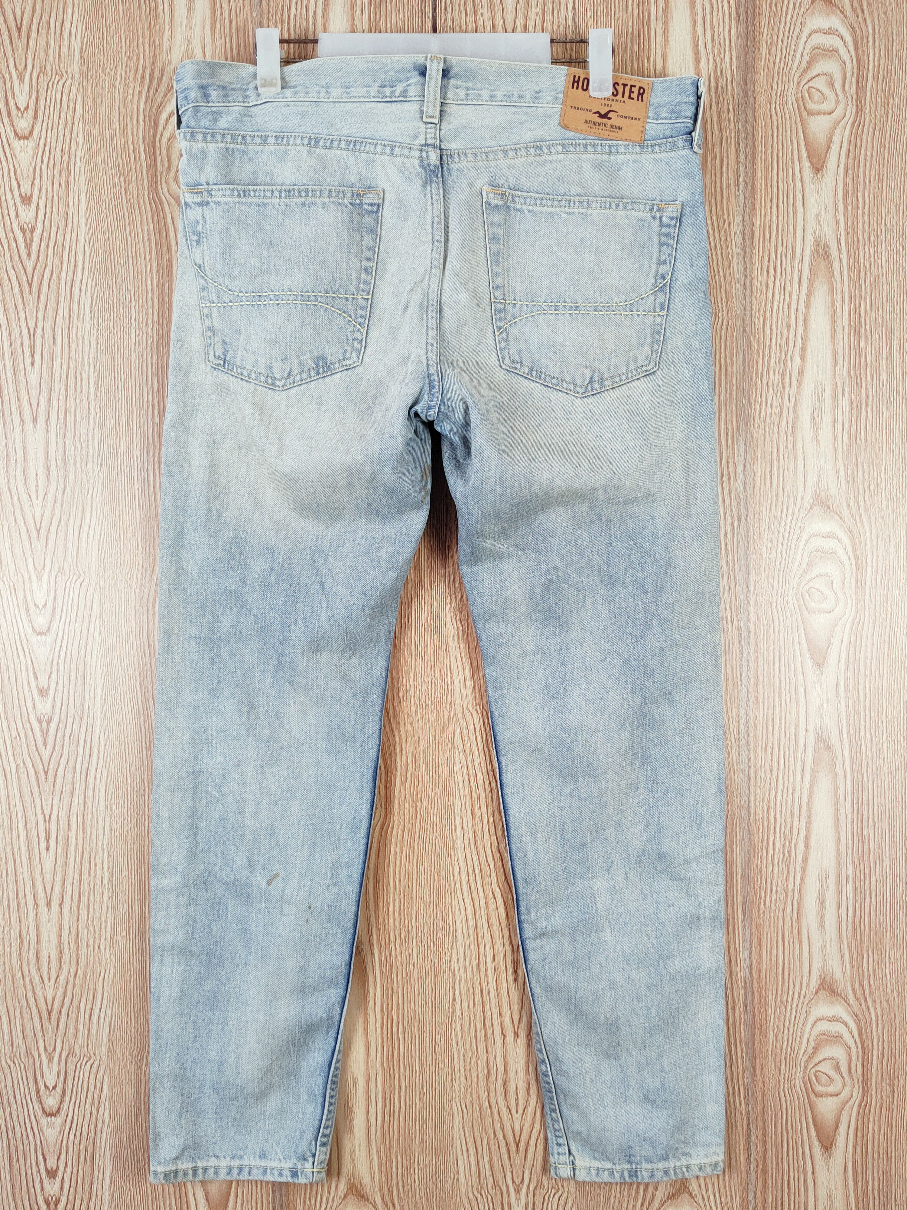 Hollister Hollister Blue Distressed Ripped Skinny Jeans #W632 Size US 34 / EU 50 - 7 Thumbnail