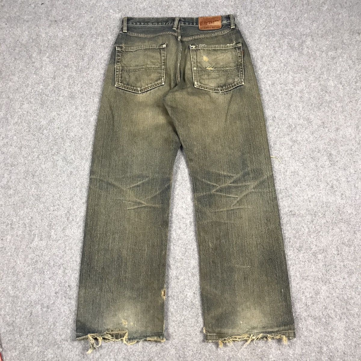 Japanese Brand RIPPED DISTRESSED RUST DENIM EDWIN JAPAN DENIM PANTS Size US 28 / EU 44 - 11 Thumbnail