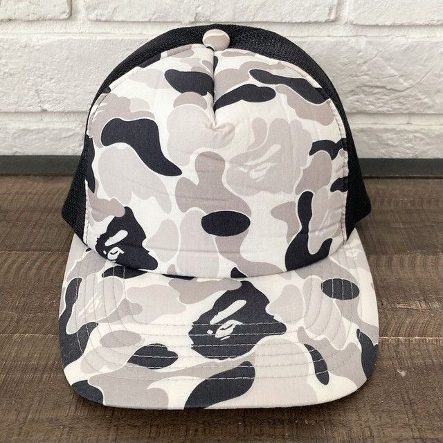 Bape 🔥Vintage🔥 BAPE CAMO trucker hat cap a bathing ape NIGO Size ONE SIZE - 1 Thumbnail