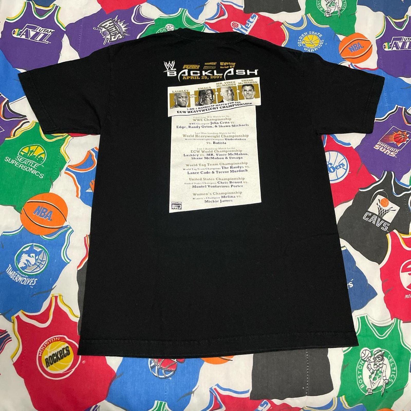Y2K WWE Backlash 2007 Undertaker John Cena Mr. McMahon Tee