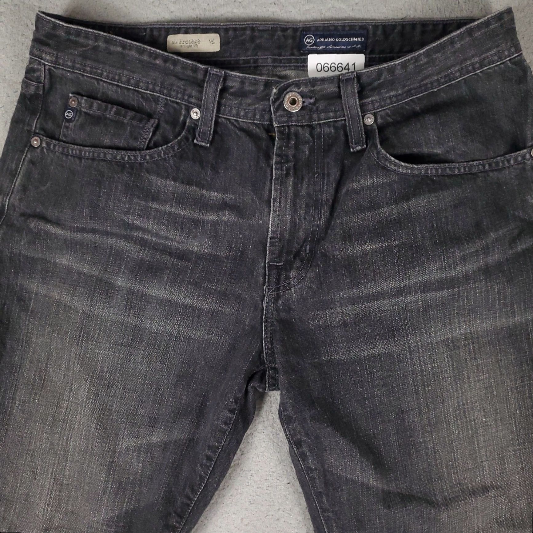 Vintage AG Adriano Goldschmied Jeans Mens 34x28 Gray Protege Straight Pants Size US 34 / EU 50 - 2 Thumbnail