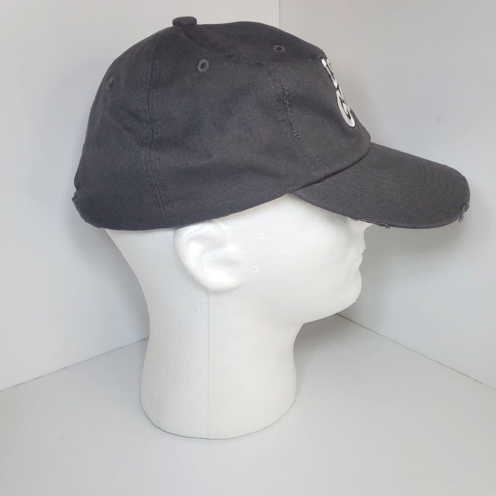 Vintage Luke Combs Miller Lite Concert Tour Distressed Canvas Hat Gray Adjustable NWOT Size ONE SIZE - 7 Thumbnail