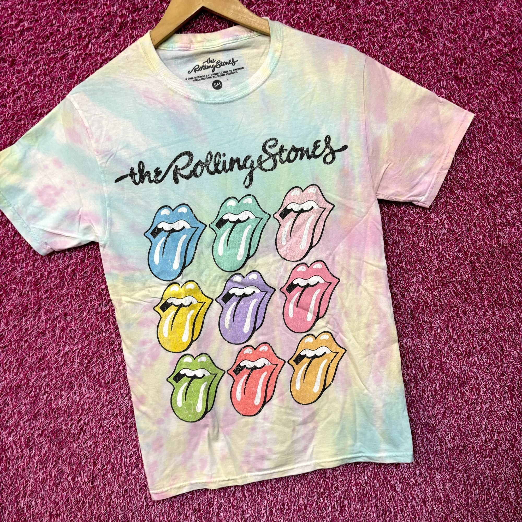 The Rolling Stones The Rolling Stones Hot Lips Pop Art Rock Pastel Tie Dye S Size US S / EU 44-46 / 1 - 3 Thumbnail