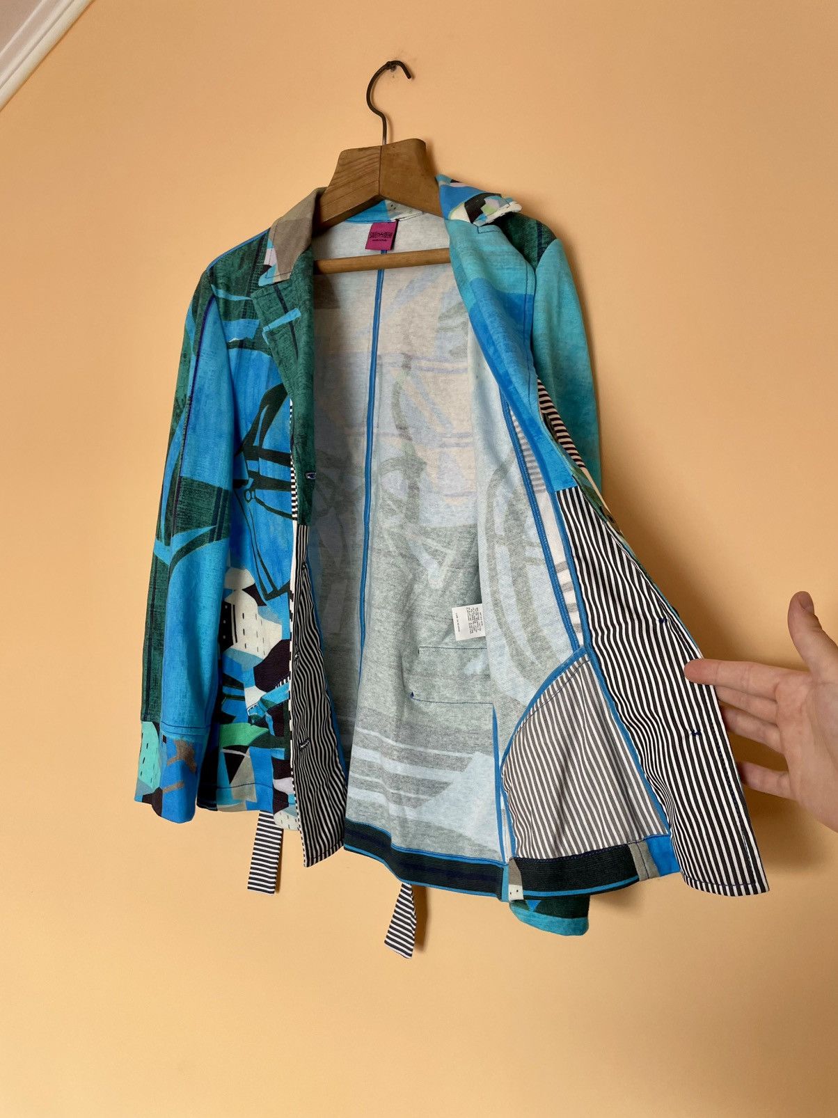 Other Save The Queen Abstract Art Blazer Button Up Size XL / US 12-14 / IT 48-50 - 16 Thumbnail