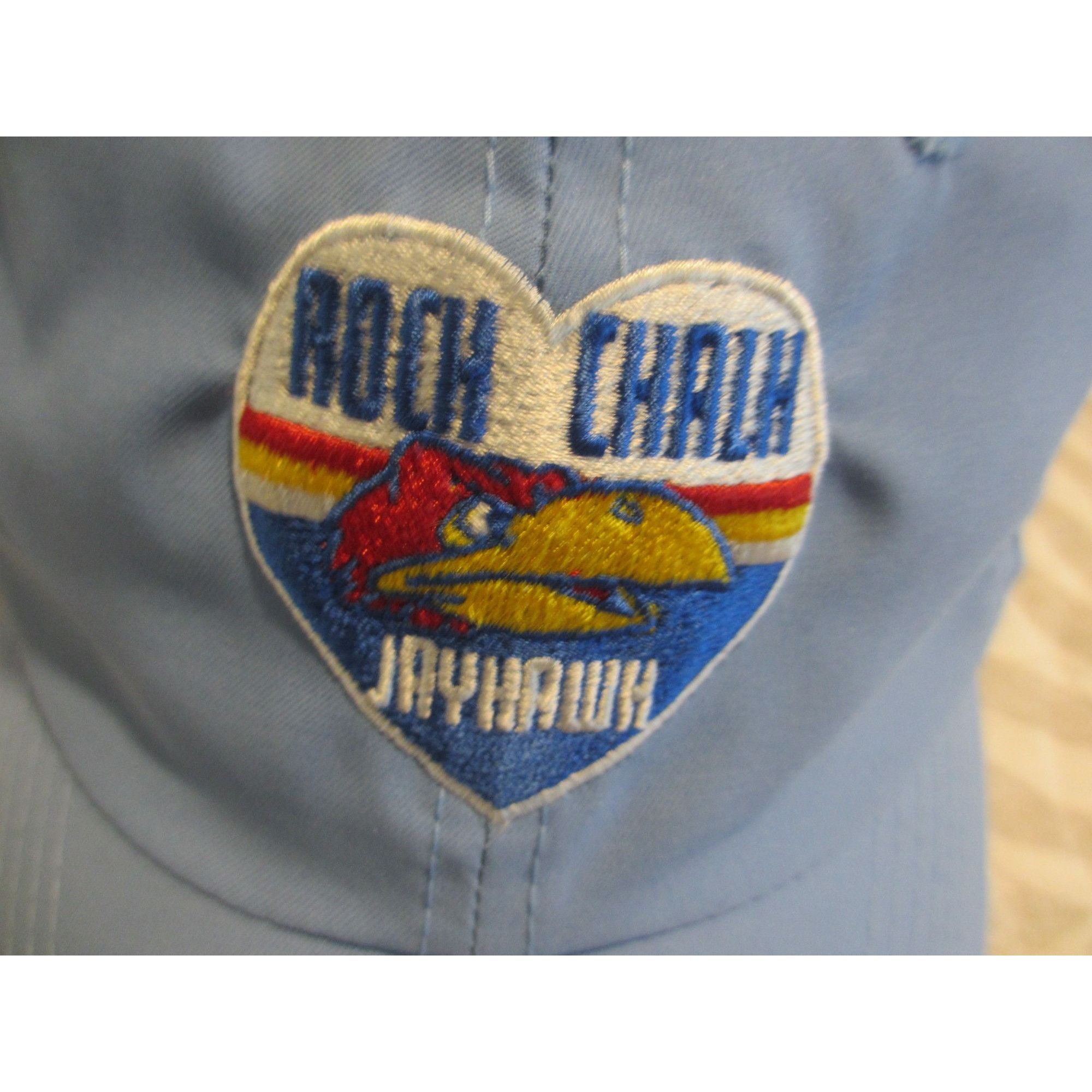 Top Of The World Rock Chalk Jayhawk Blue Adjustable Baseball Cap Embroidered Size ONE SIZE - 4 Thumbnail