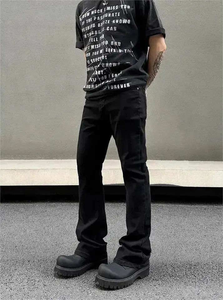Japanese Brand Straight stretch slim fit jeans Size US 32 / EU 48 - 3 Thumbnail