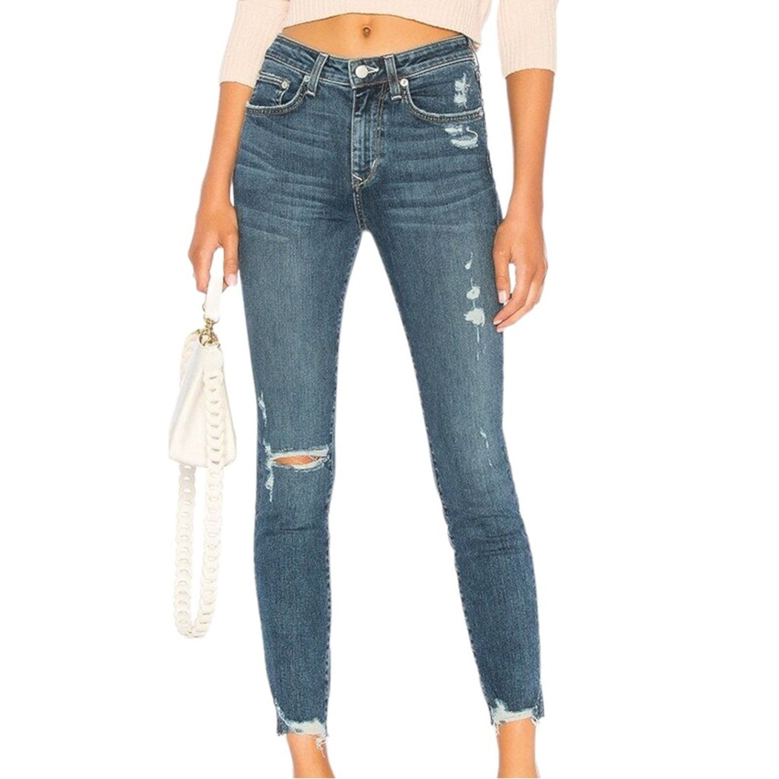 Other Lovers and Friends Mason High-Rise Skinny Jean Naples 25 Size 25" / US 0 / IT 36 - 1 Thumbnail