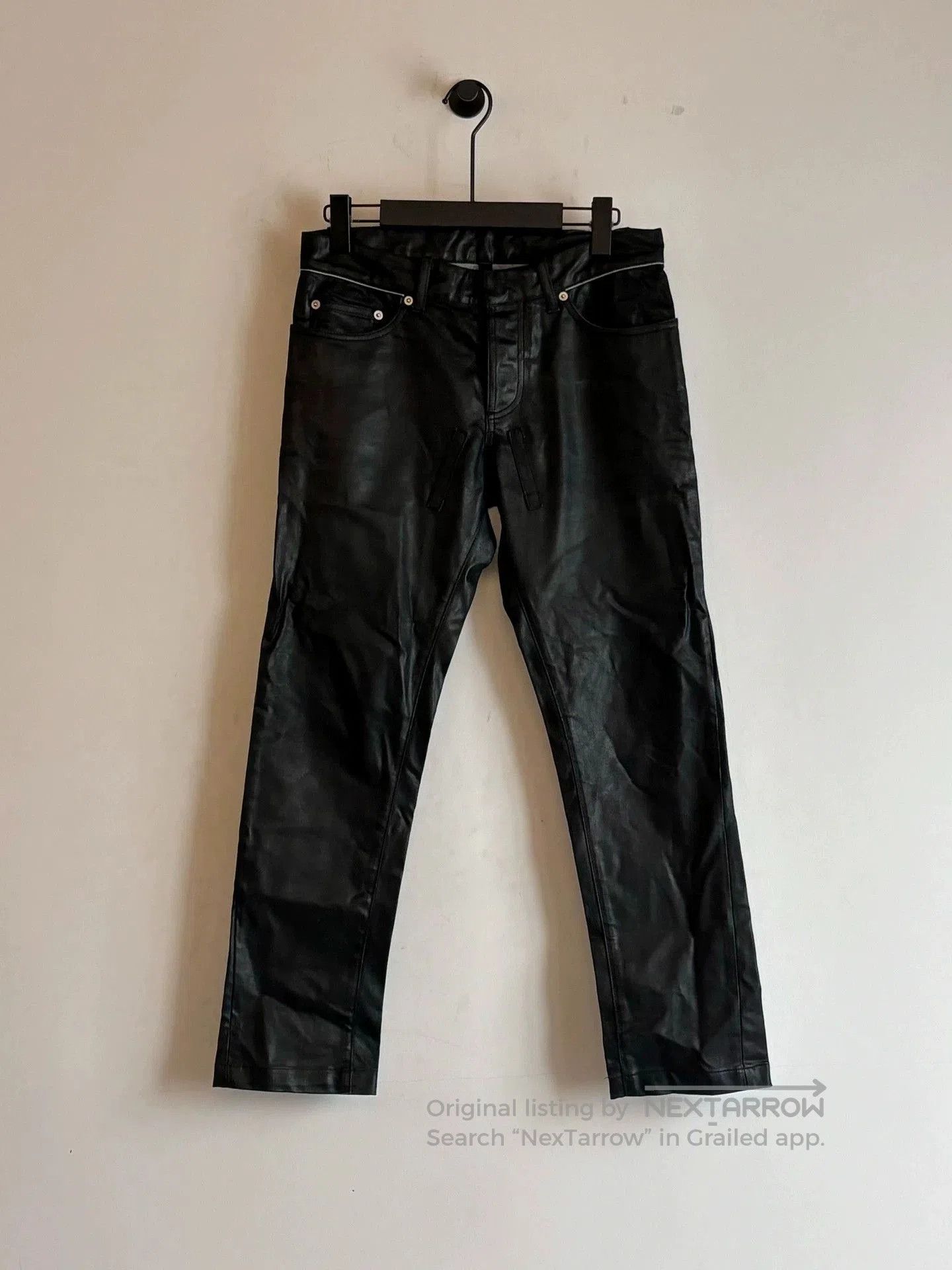 Balenciaga Balenciaga waxed denim jeans | Grailed