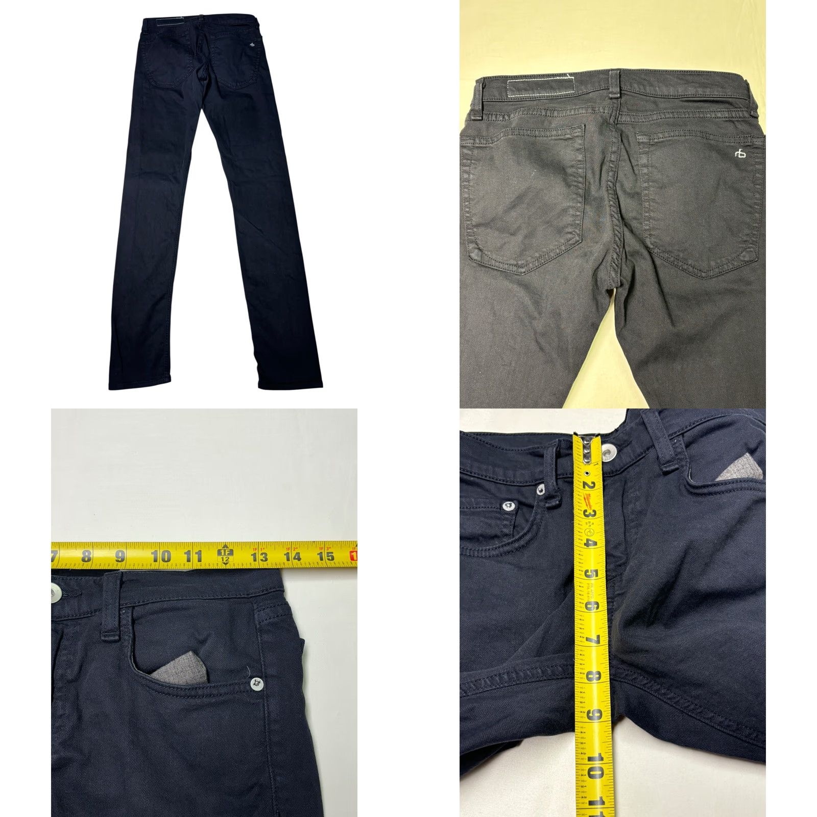 Rag & Bone VINTAGE Rag & Bone Black Skinny Jeans Womens 24 AGED BLACK W16900337 Cotton Blend Size 42" / US 20 - 8 Thumbnail