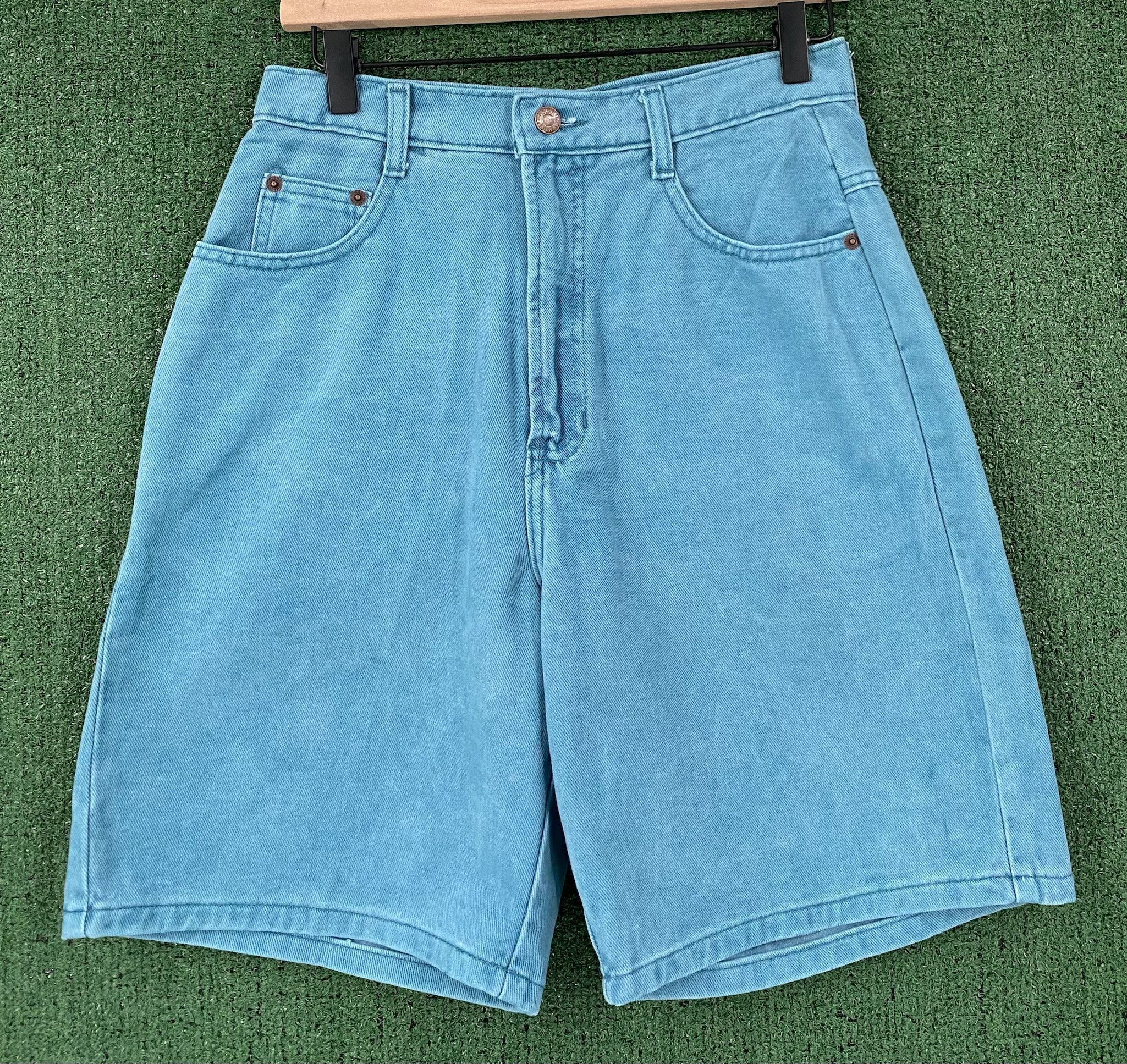 Merona 80’s Merona Teal Blue Denim Jean Shorts Women’s 27” Waist Size 27" / US 4 / IT 40 - 1 Thumbnail
