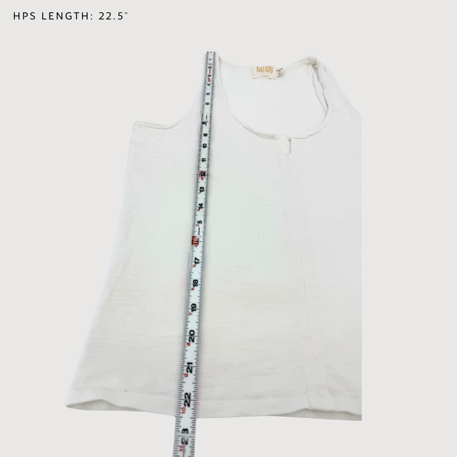 Other Nation LTD Saffi Tank Raw Edge Cotton Ivory S Size S / US 4 / IT 40 - 8 Thumbnail