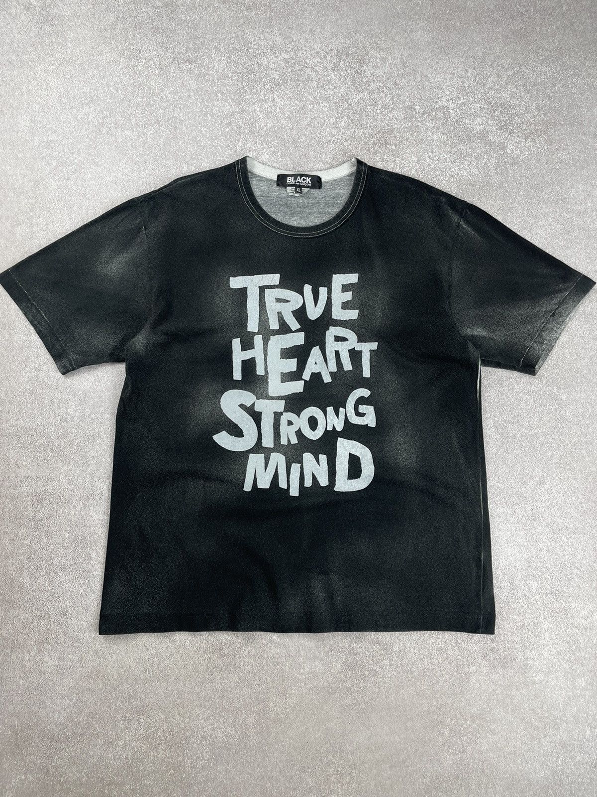 Comme des Garcons Black Washed T-Shirt Size XL