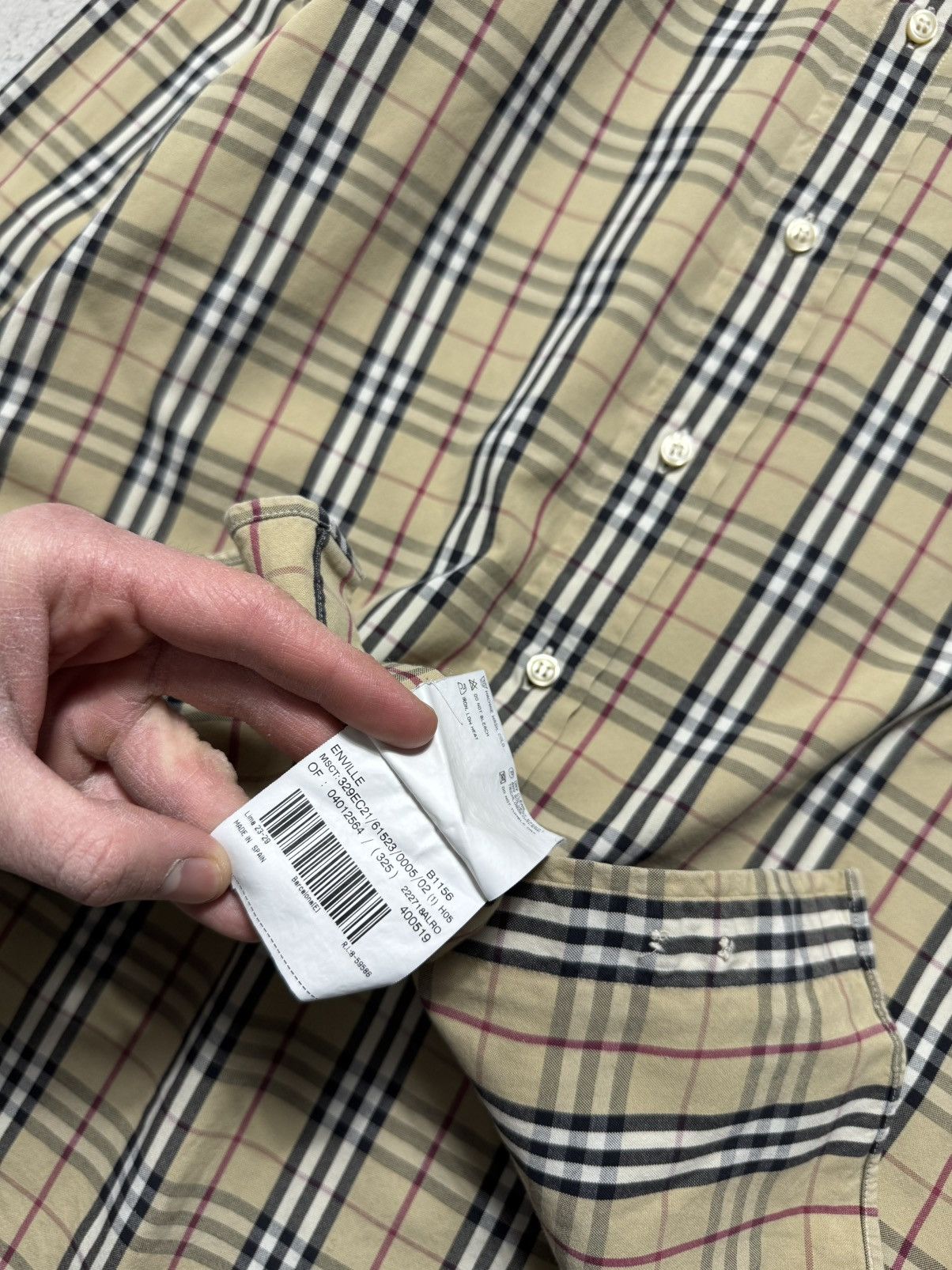 Burberry Burberry London Luxury Button Up Shirt Checked Vintage Size US M / EU 48-50 / 2 - 9 Thumbnail
