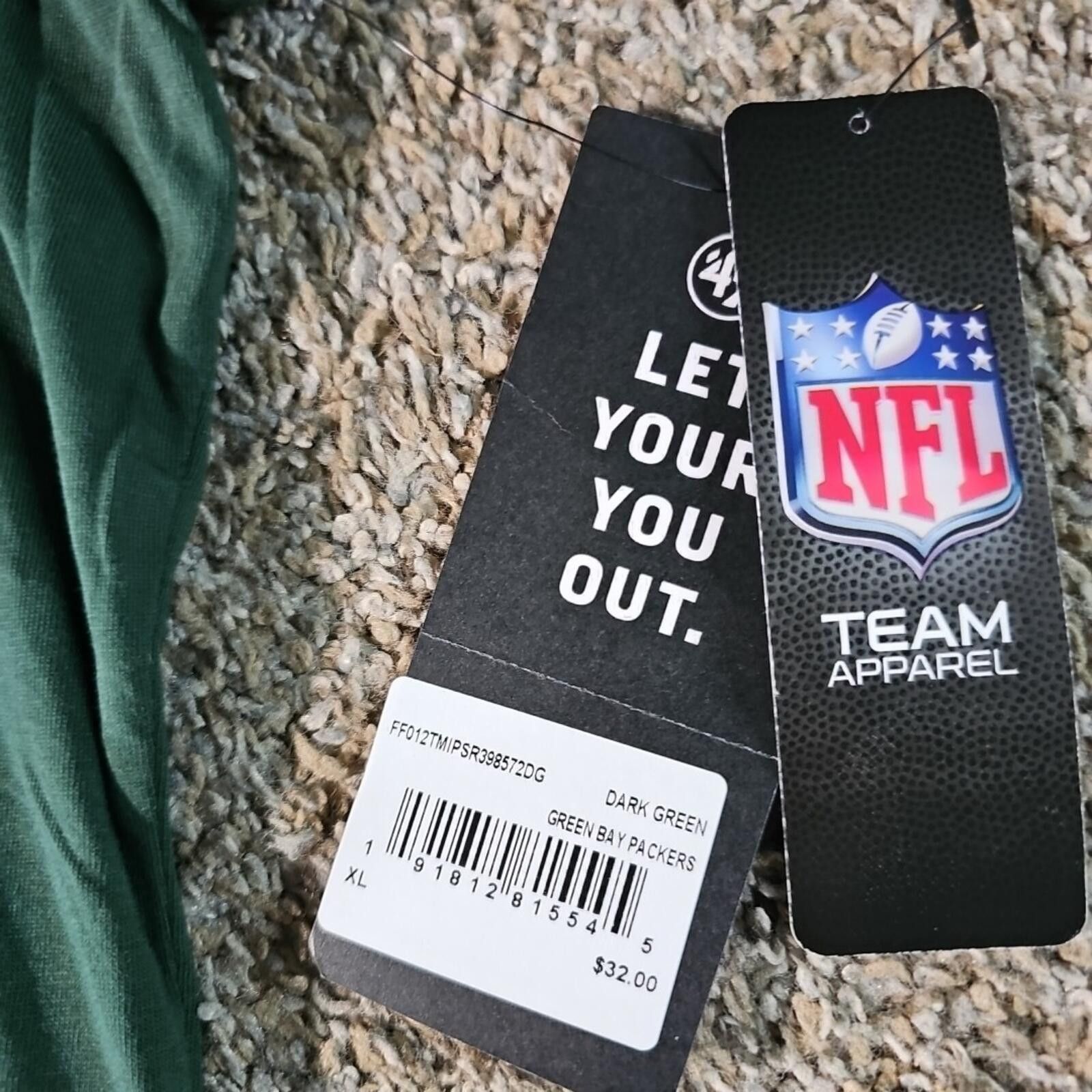 47 NWT 47 Brand Green Bay Packers Tshirt Size ONE SIZE - 2 Thumbnail