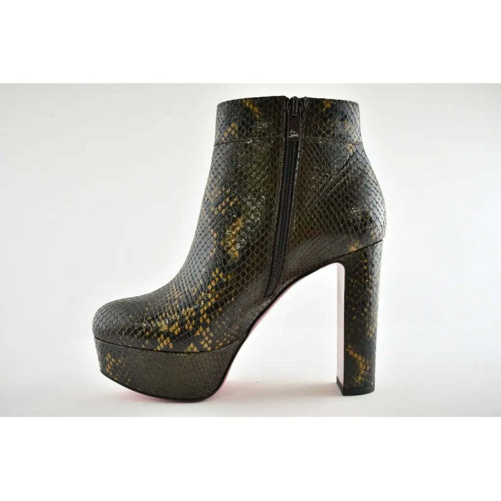 Christian Louboutin Christian Louboutin Janis Boot Alta 120 Dark Brown Platform Size US 7.5 / IT 37.5 - 8 Thumbnail