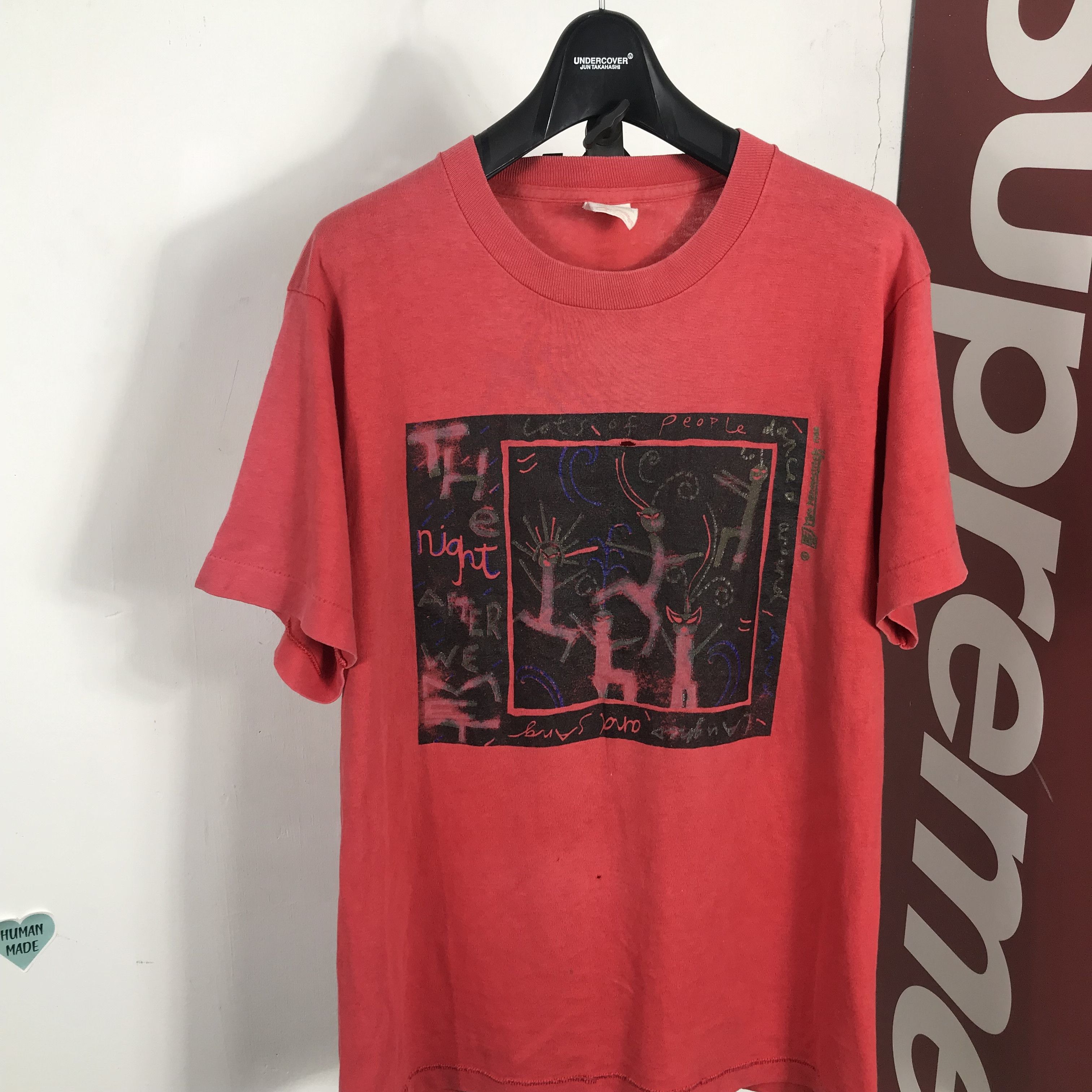 Vintage 90s the night after we dance haitian Voodoo Demon satan Tee Size US M / EU 48-50 / 2 - 2 Thumbnail